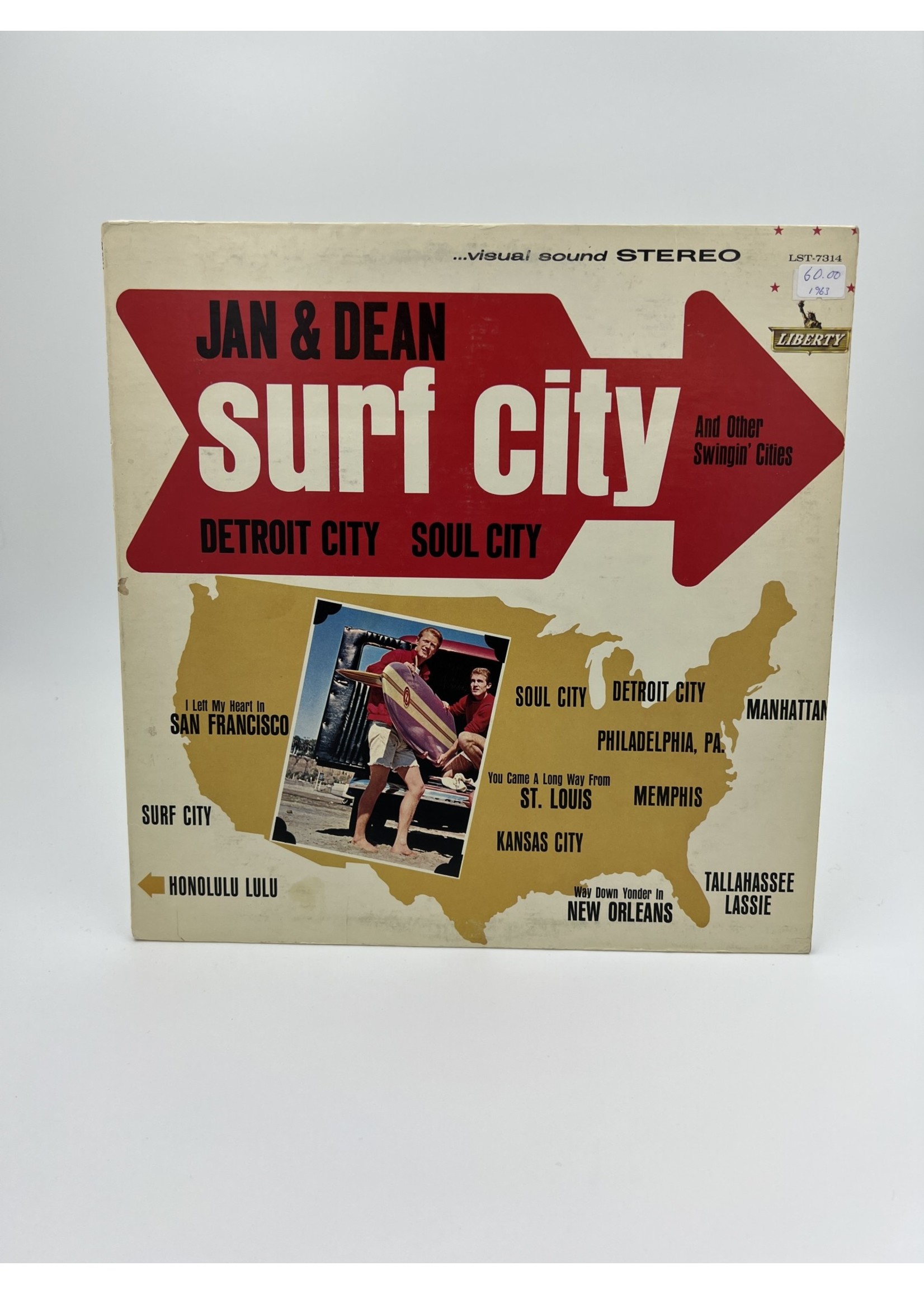 LP Jan And Dean Surf City And Other Swingin Cities LP RECORD