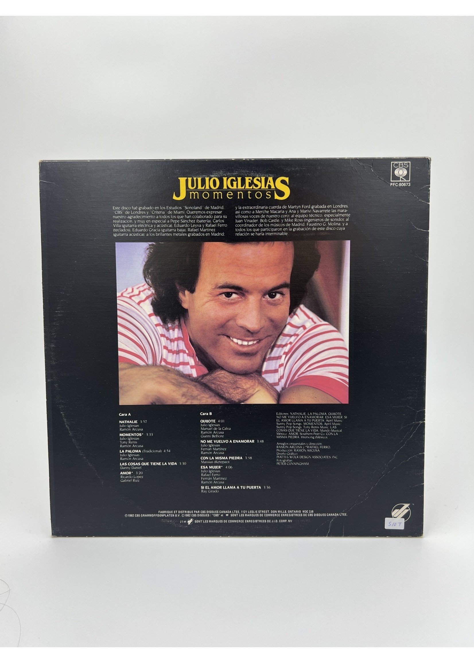 LP Julio Iglesias Momentos LP RECORD