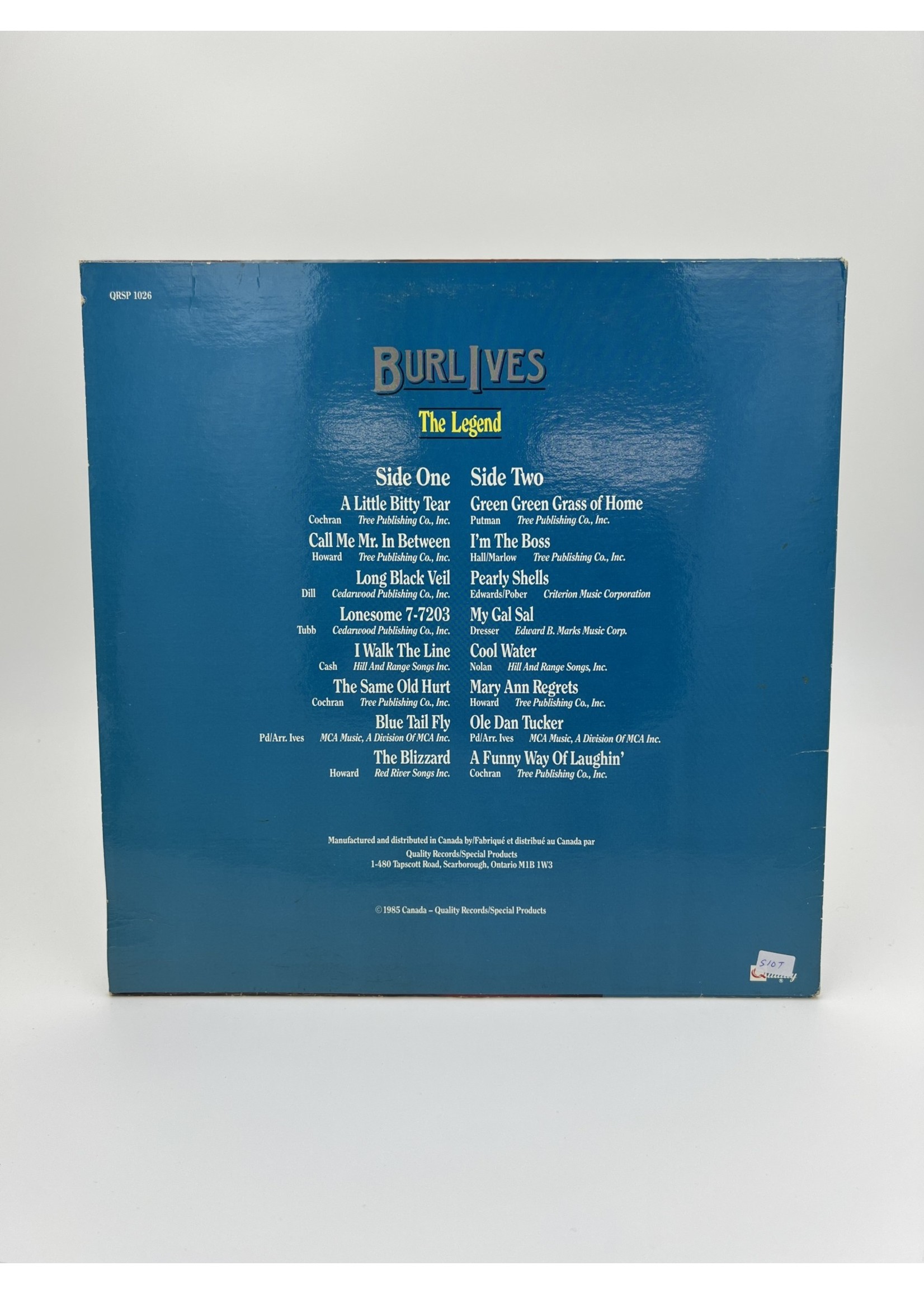 LP Burl Ives The Legend LP RECORD