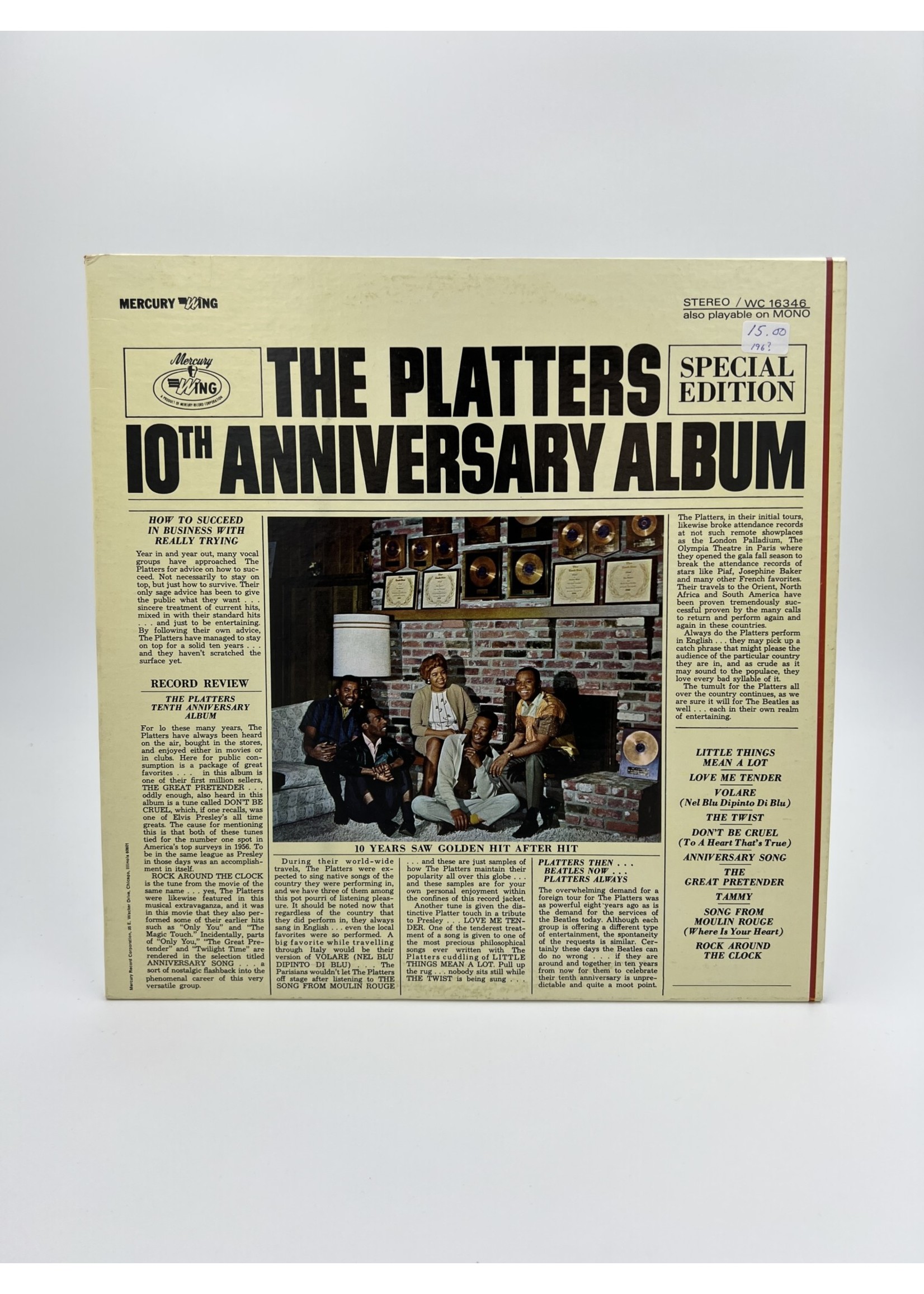 LP The Platters Special Edition 10th Anniversary Album LP RECORD