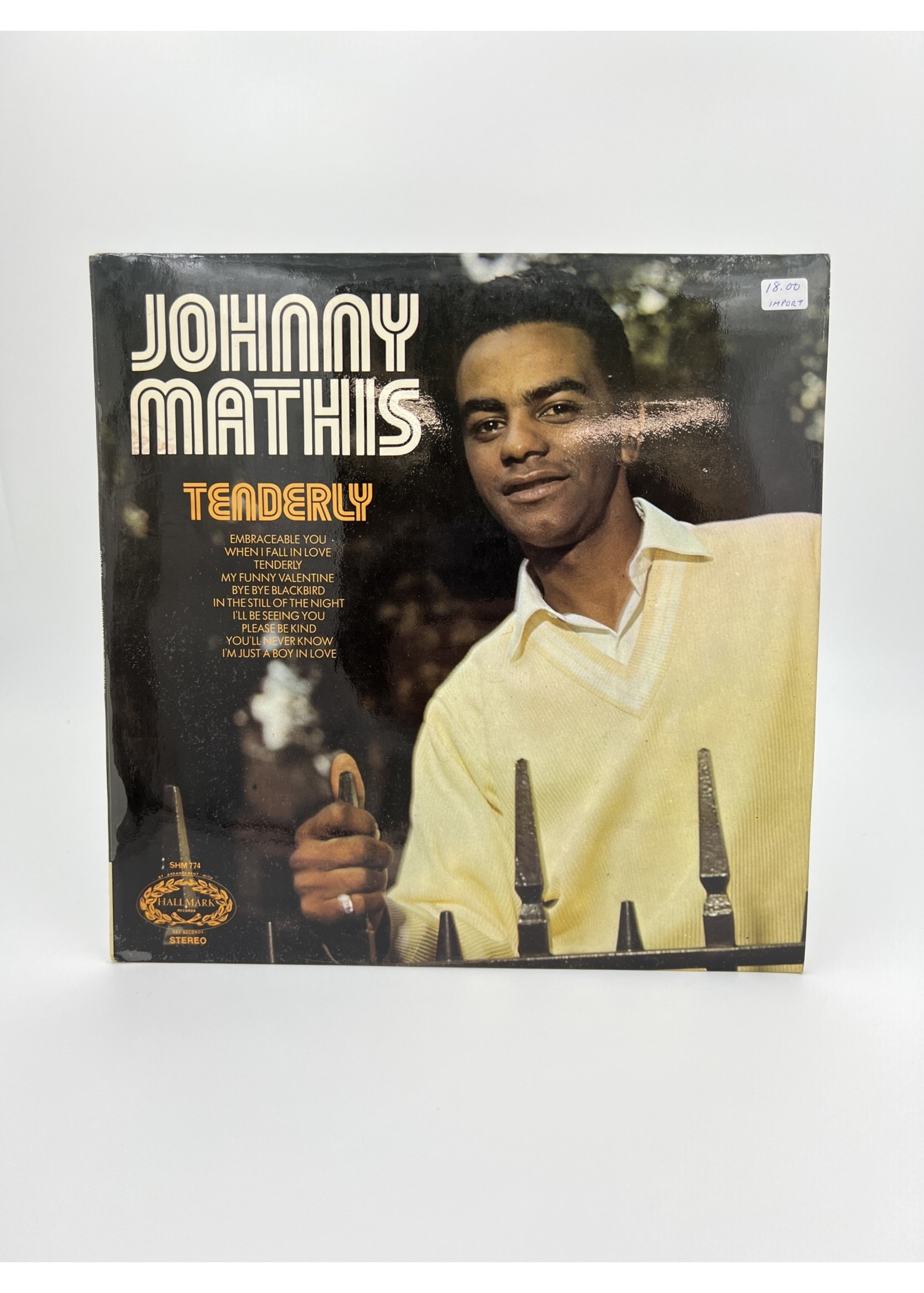 LP Johnny Mathis Tenderly LP RECORD