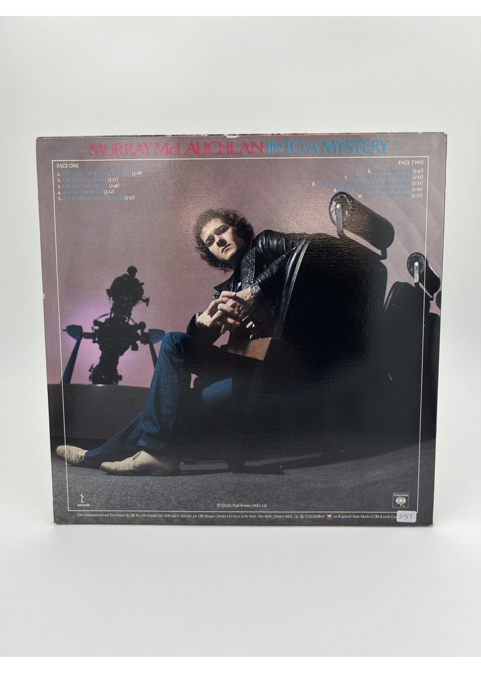 LP Murray McLauchlan Into A Mystery LP RECORD