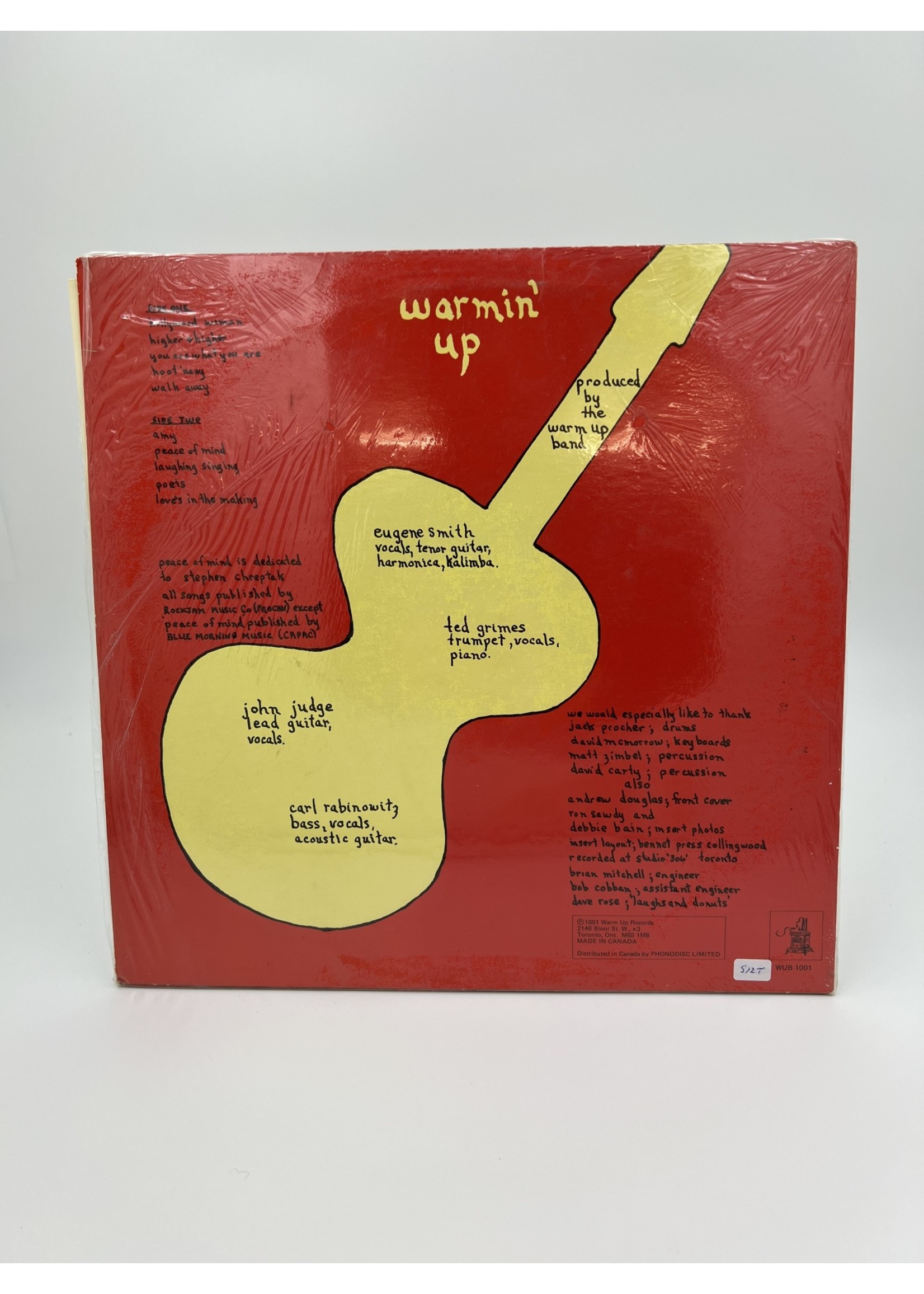 LP Eugene Smith And The Warm Up Band LP RECORD