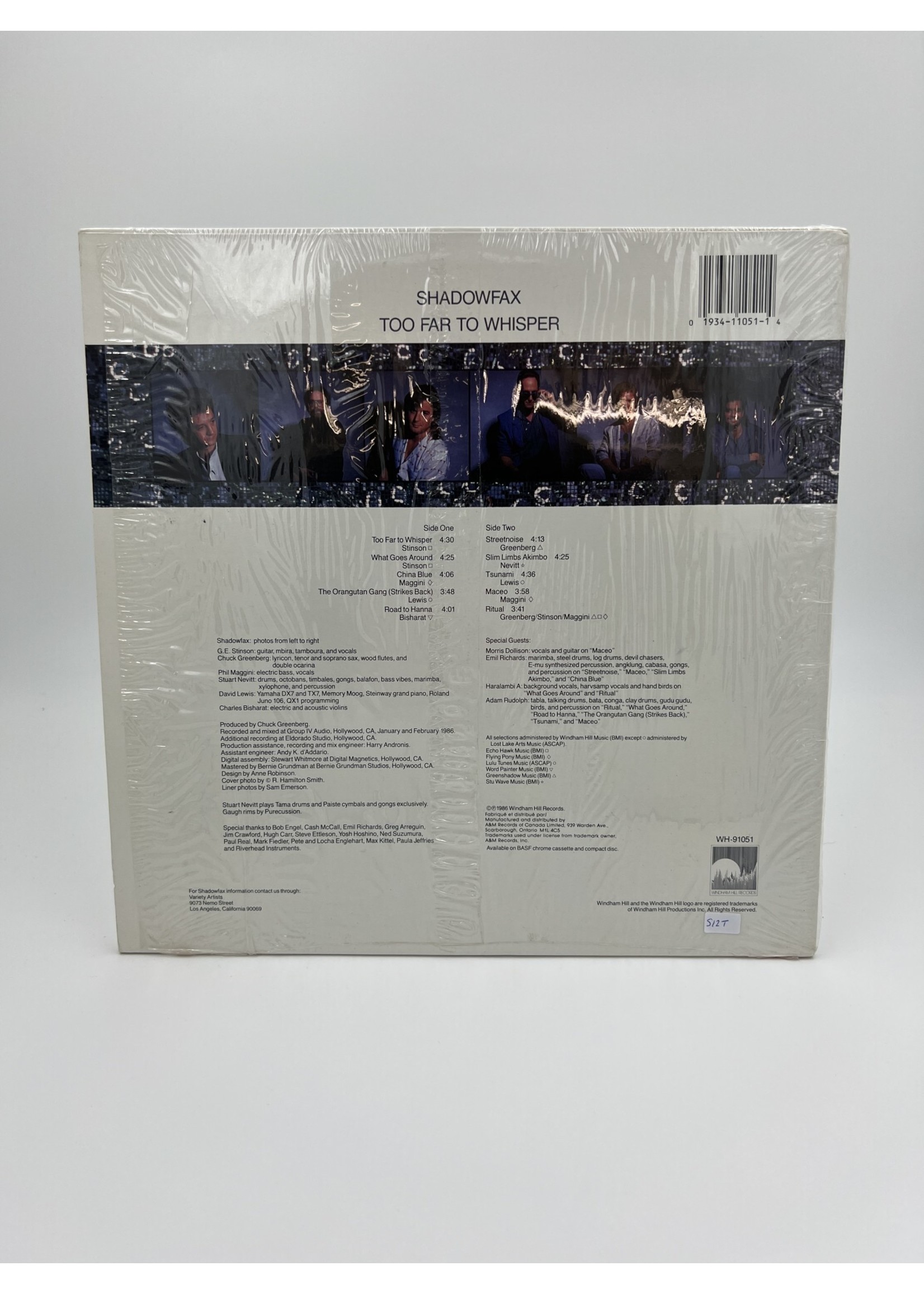 LP Shadowfax Too Far To Whisper LP RECORD