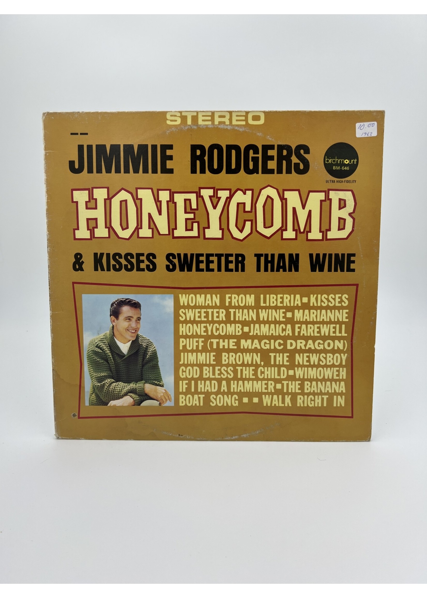 LP Jimmie Rodgers Honeycomb And Kisses Sweeter Than Wine LP RECORD