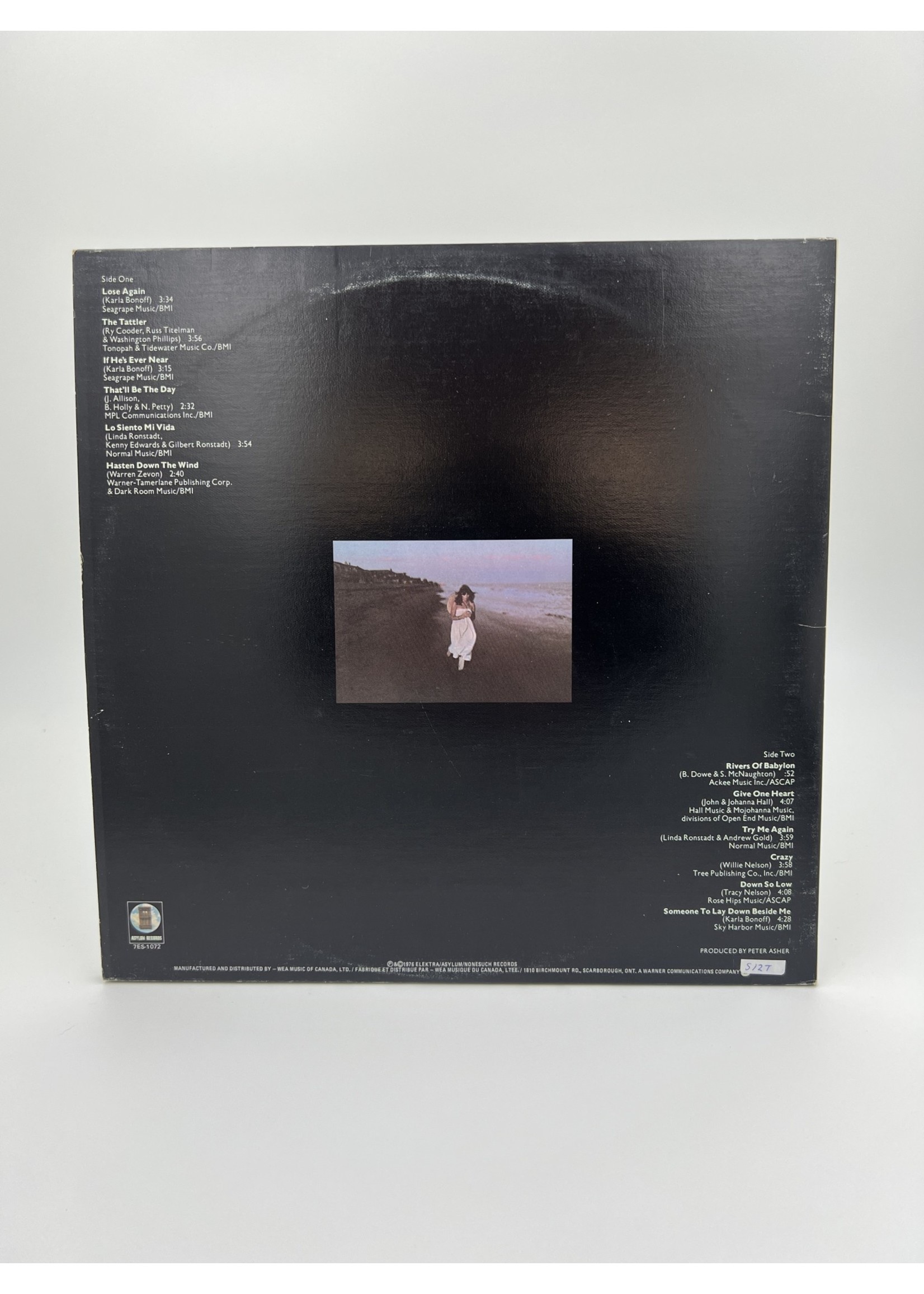 LP Linda Ronstadt Hasten Down The Wind LP RECORD