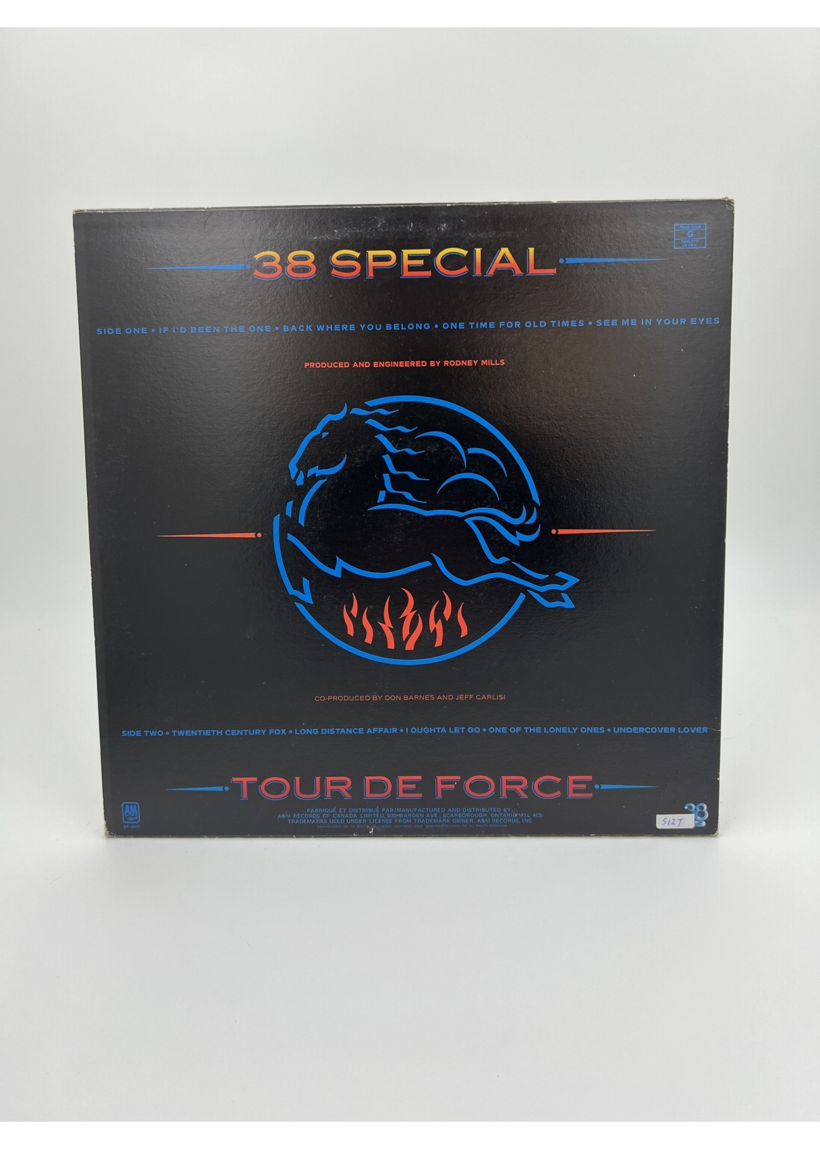 LP 38 Special Tour De Force LP RECORD