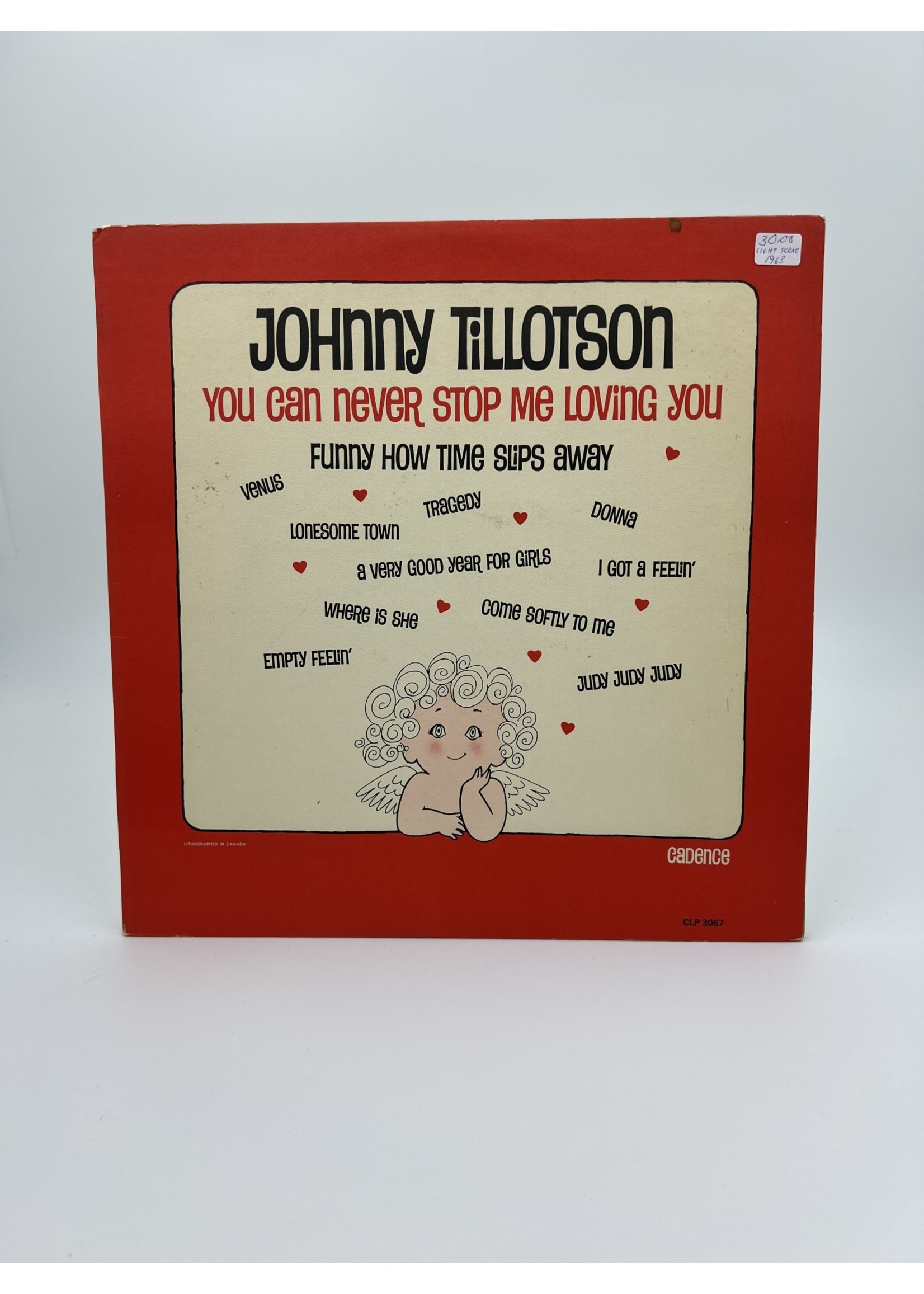LP Johnny Tillotson You Can Never Stop Me Loving You LP RECORD