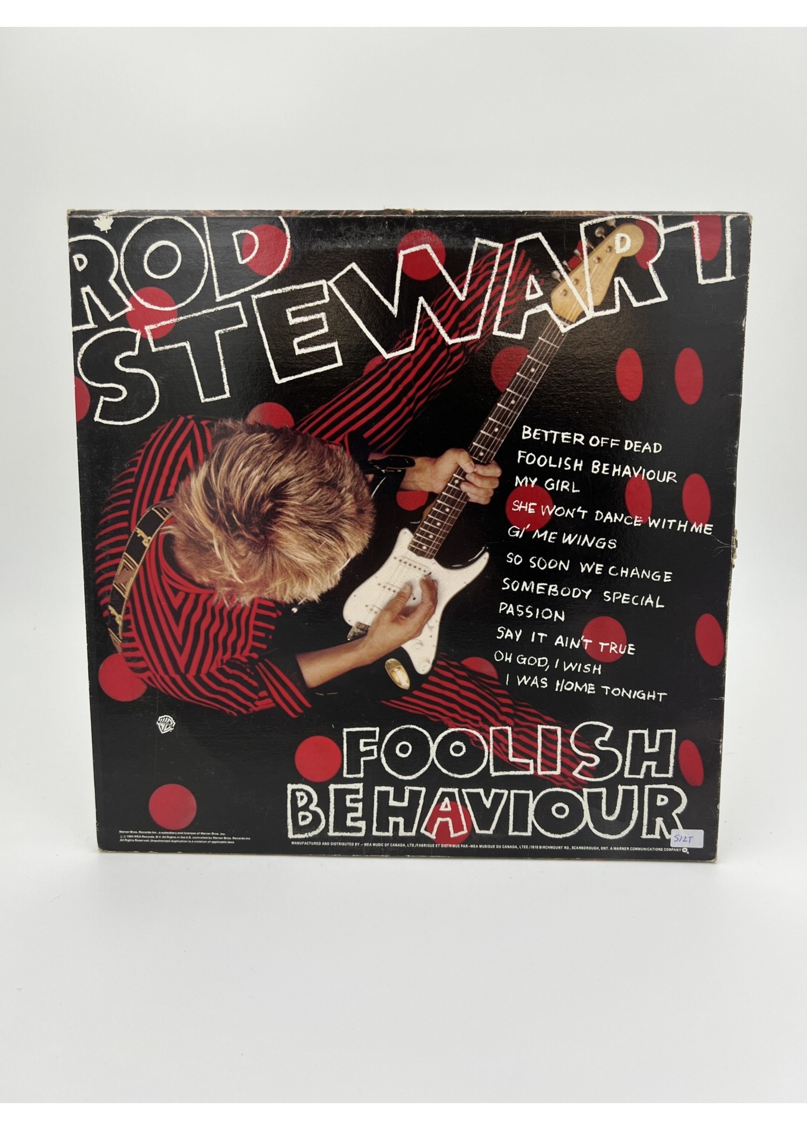 LP Rod Stewart Foolish Behaviour LP RECORD