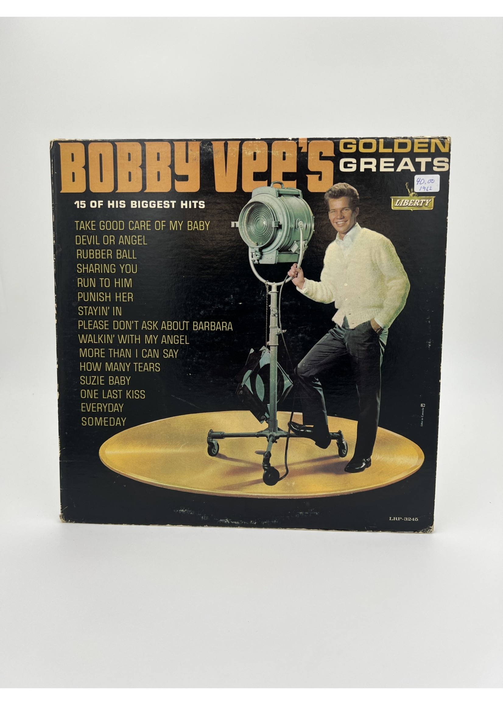 LP Bobby Vees Gold Greats 15 Of His Biggest Hits LP RECORD