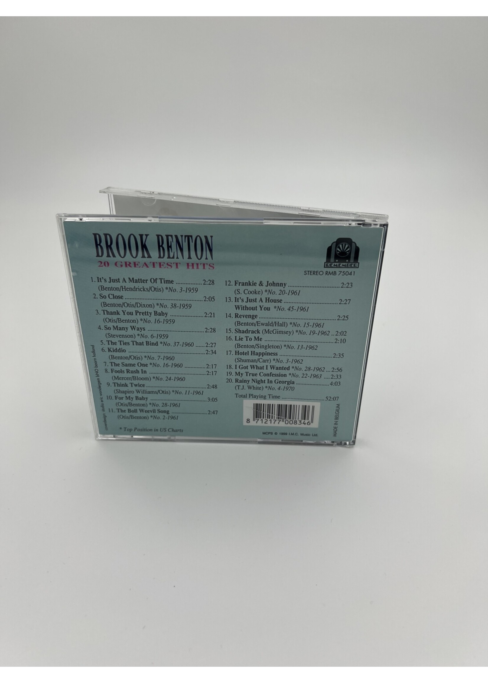 CD Brook Benton 20 Greatest Hits CD