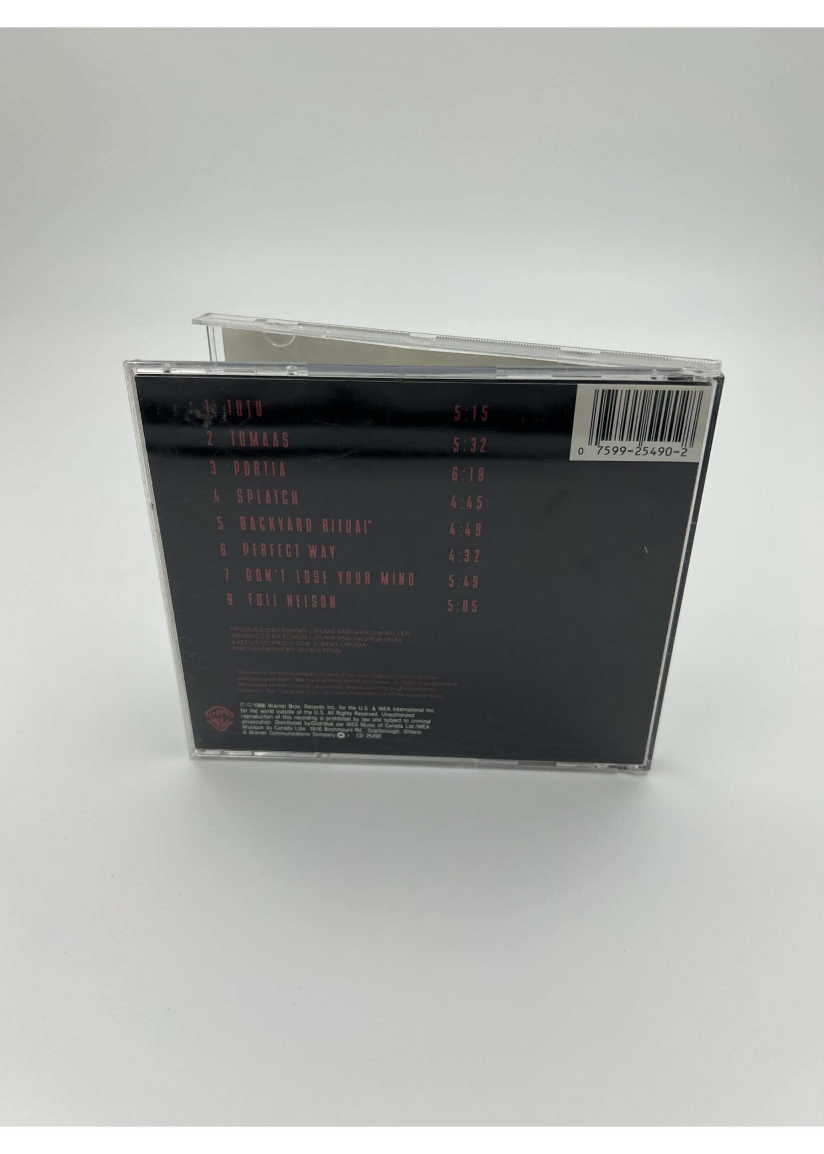 CD Miles Davis Tutu CD