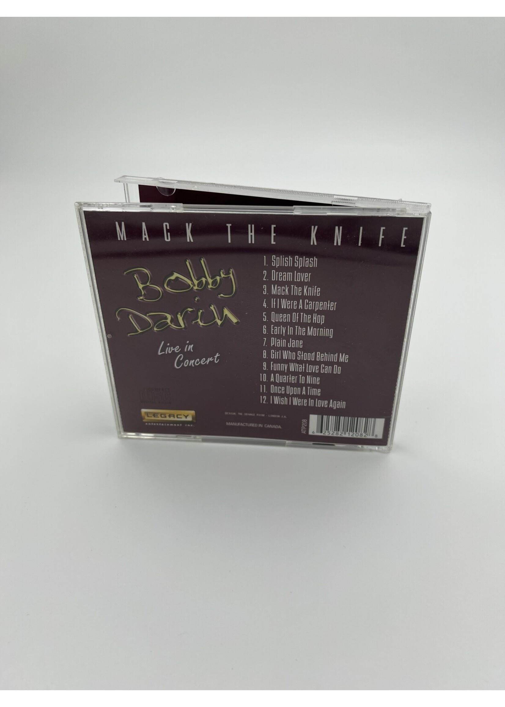 CD Bobby Darin Live In Concert CD
