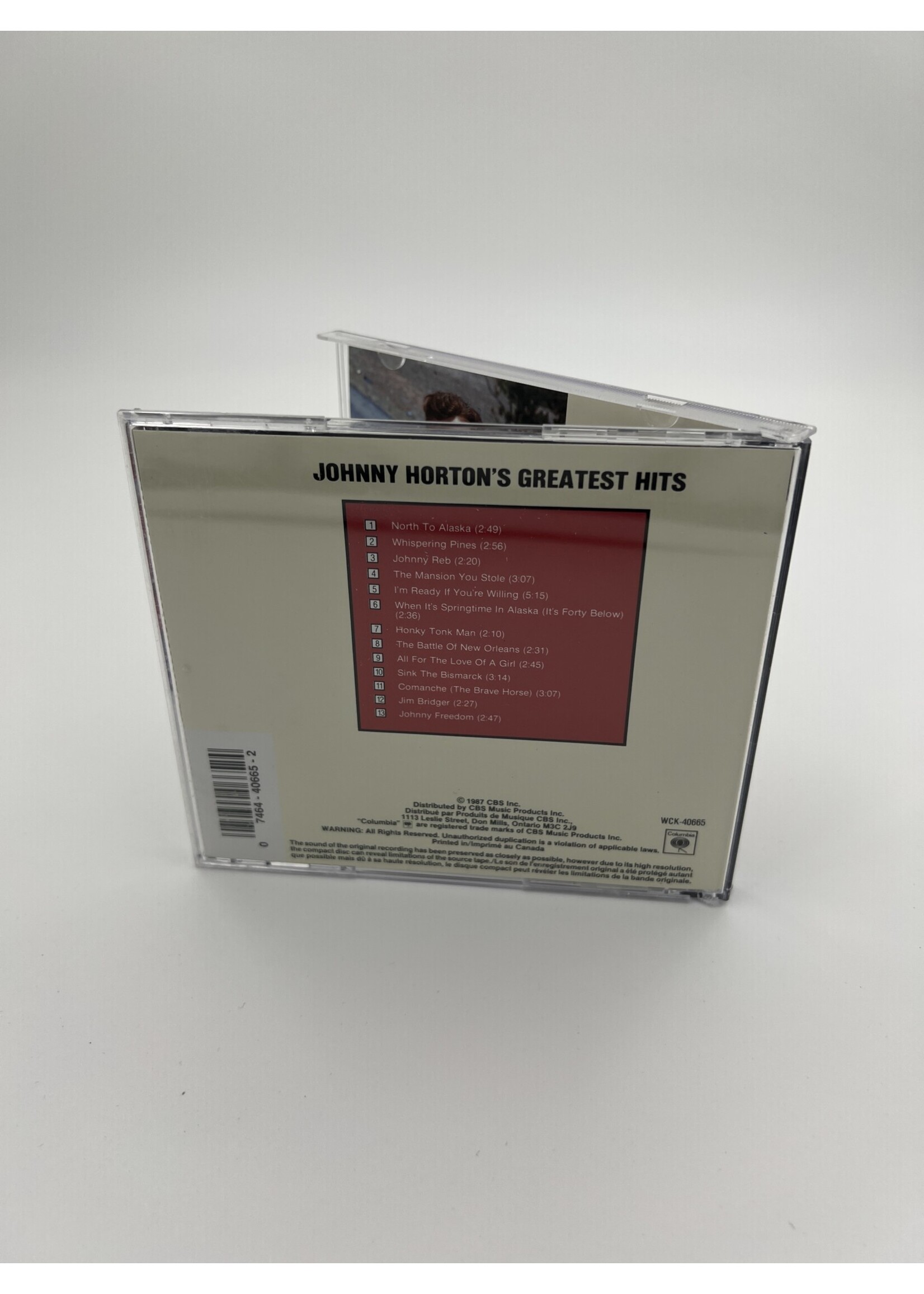 CD Johnny Hortons Greatest Hits CD