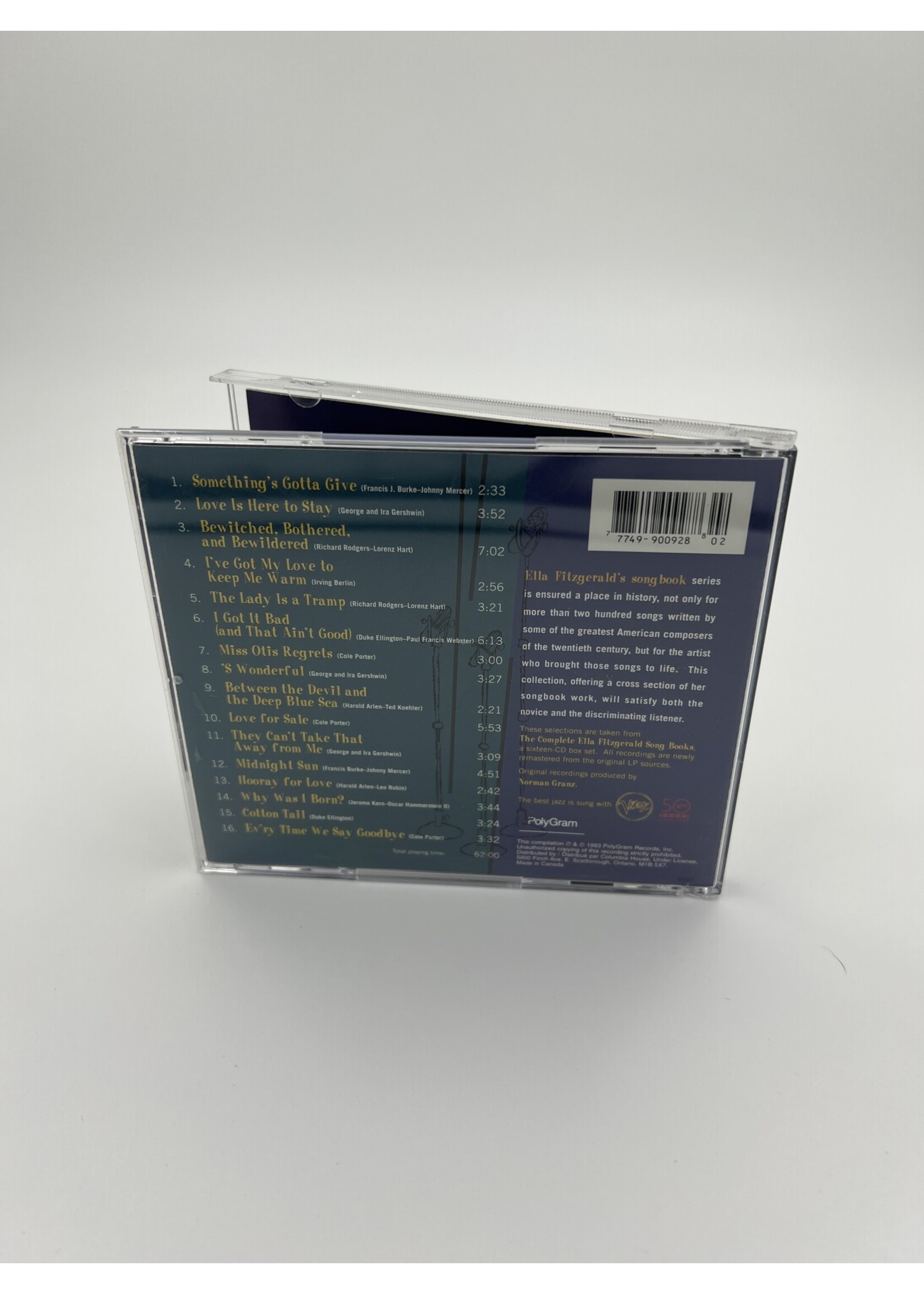 CD Ella Fitzgerald The Best Of The Song Books CD