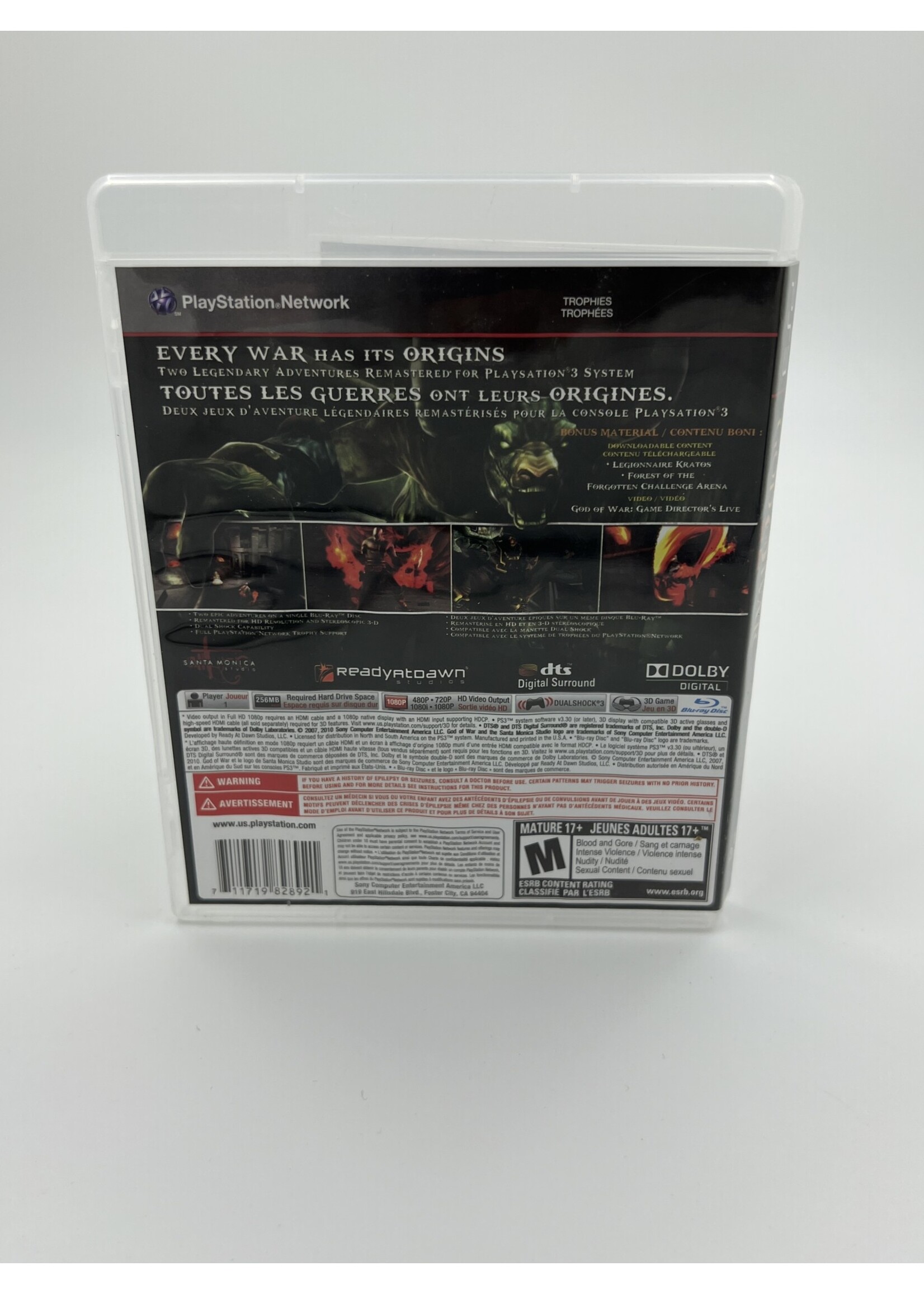 Sony God Of War Origins Collection PS3