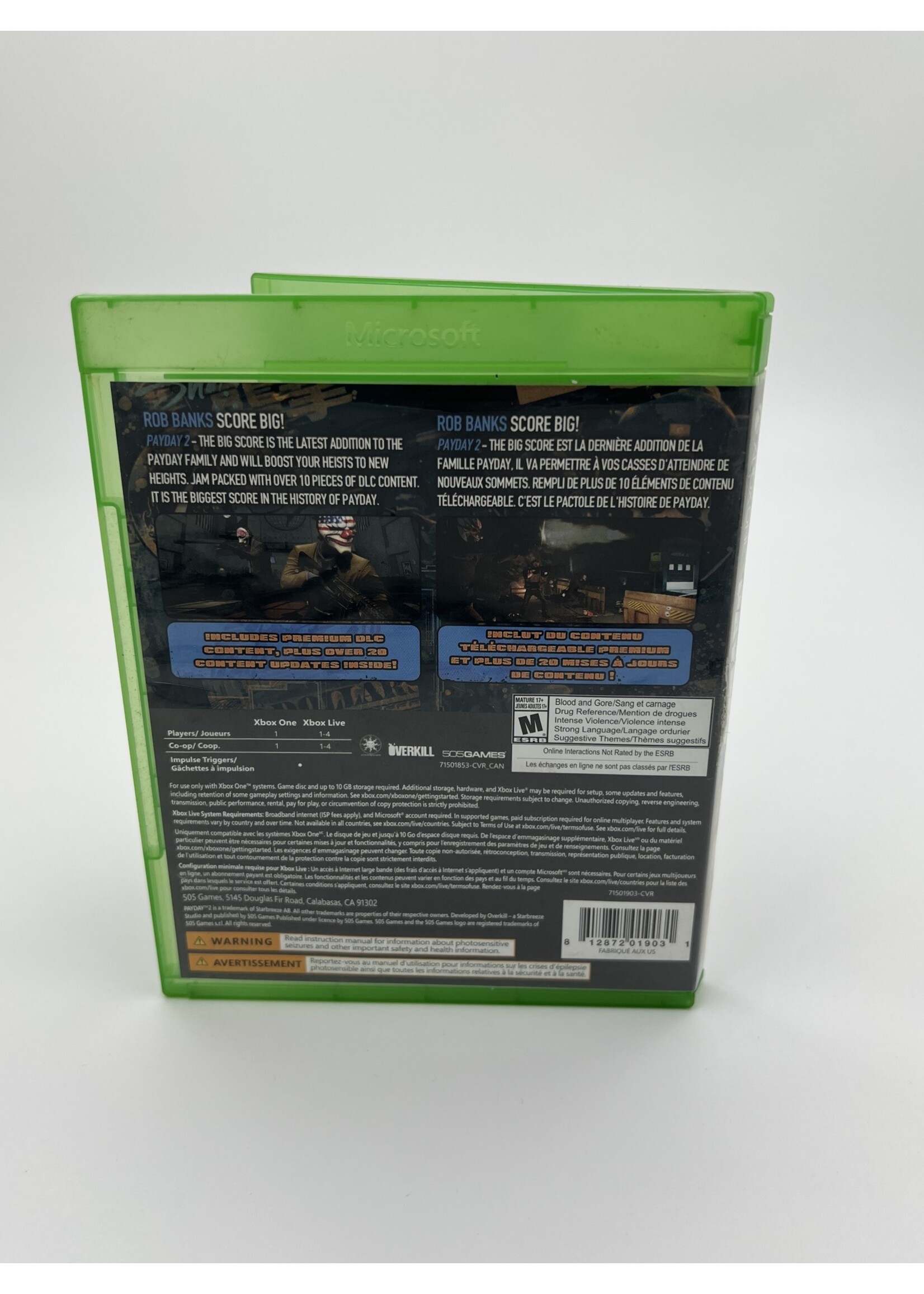 Xbox Payday 2 The Big Score Xbox One