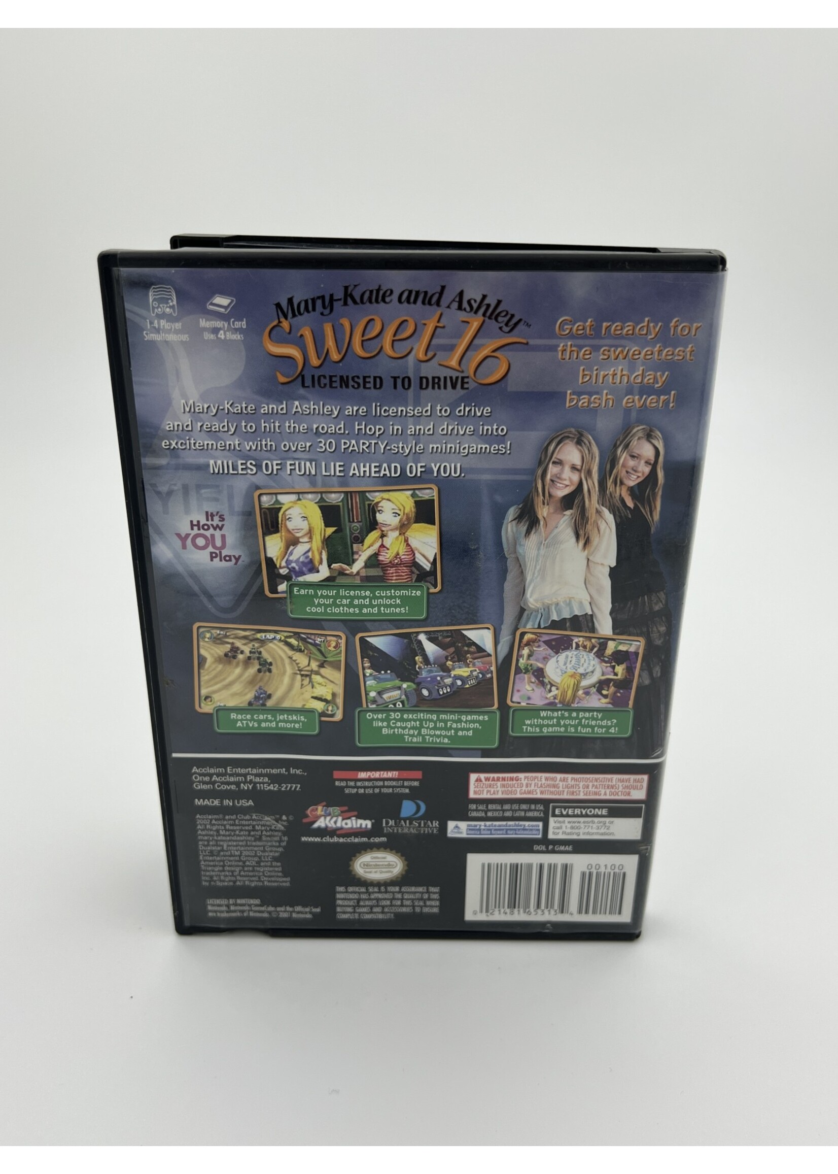 Nintendo Mary Kate And Ashley Sweet 16 Licensed To Drive Gamecube