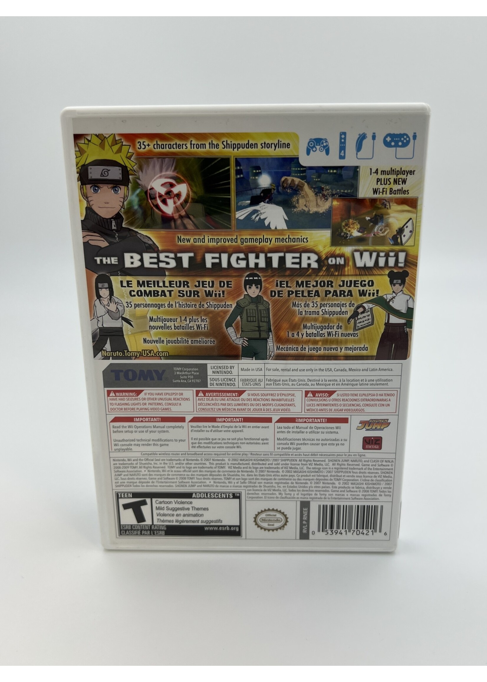 Nintendo Naruto Shippuden Clash Of Ninja Revolution 3 Wii