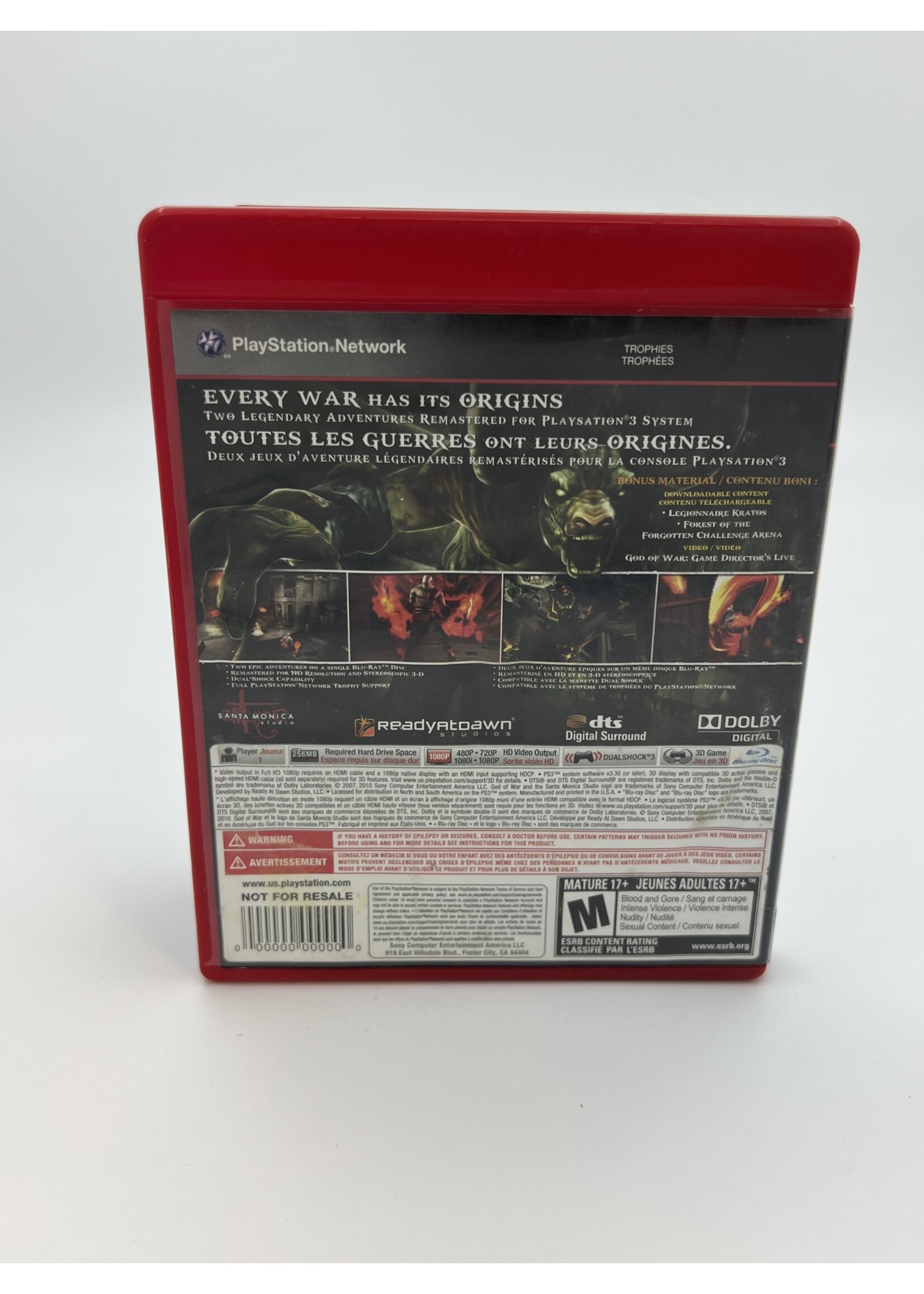 Sony God Of War Origins Collection PS3