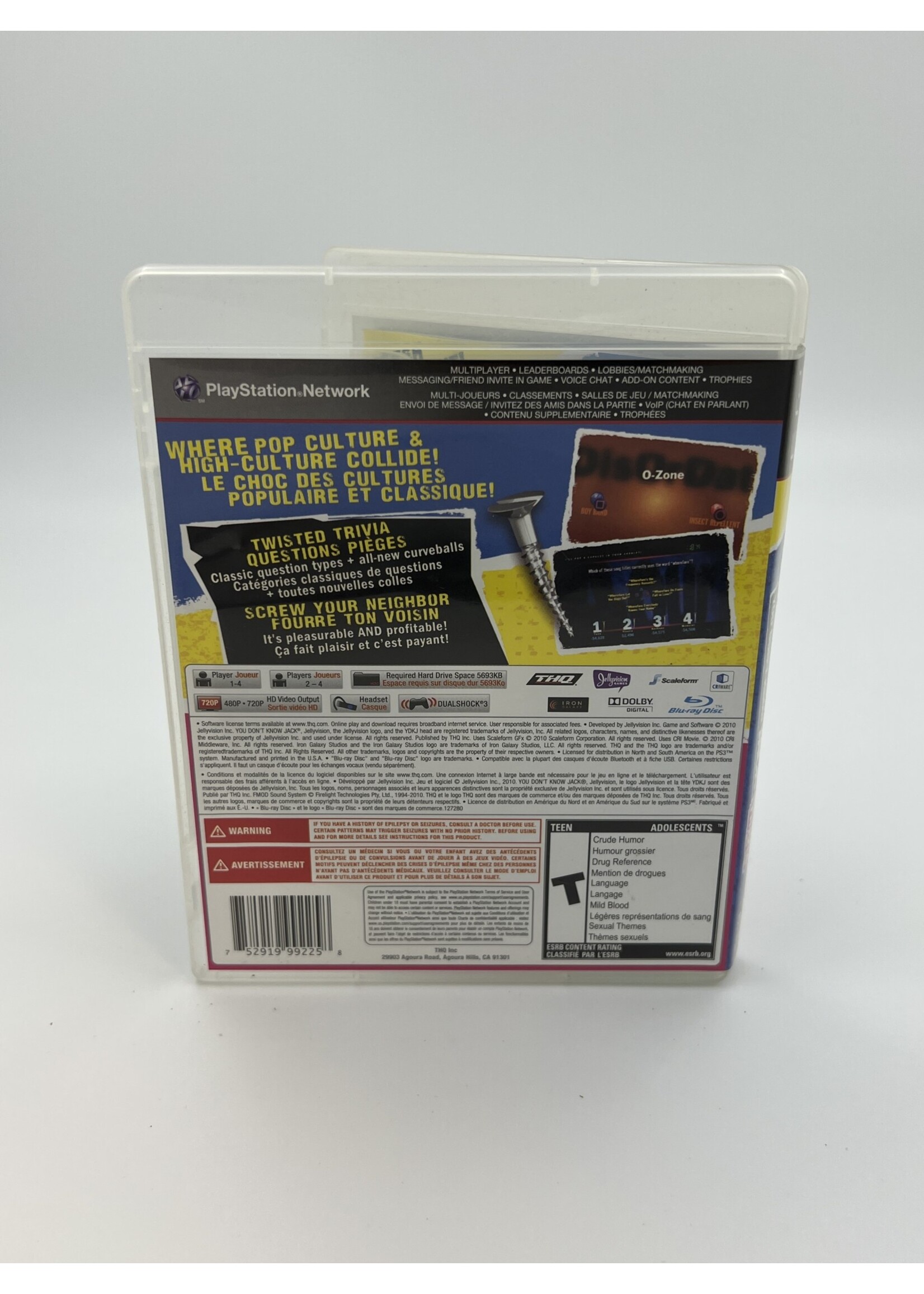 Sony You Dont Know Jack The Irreverent Trivia Party Game PS3