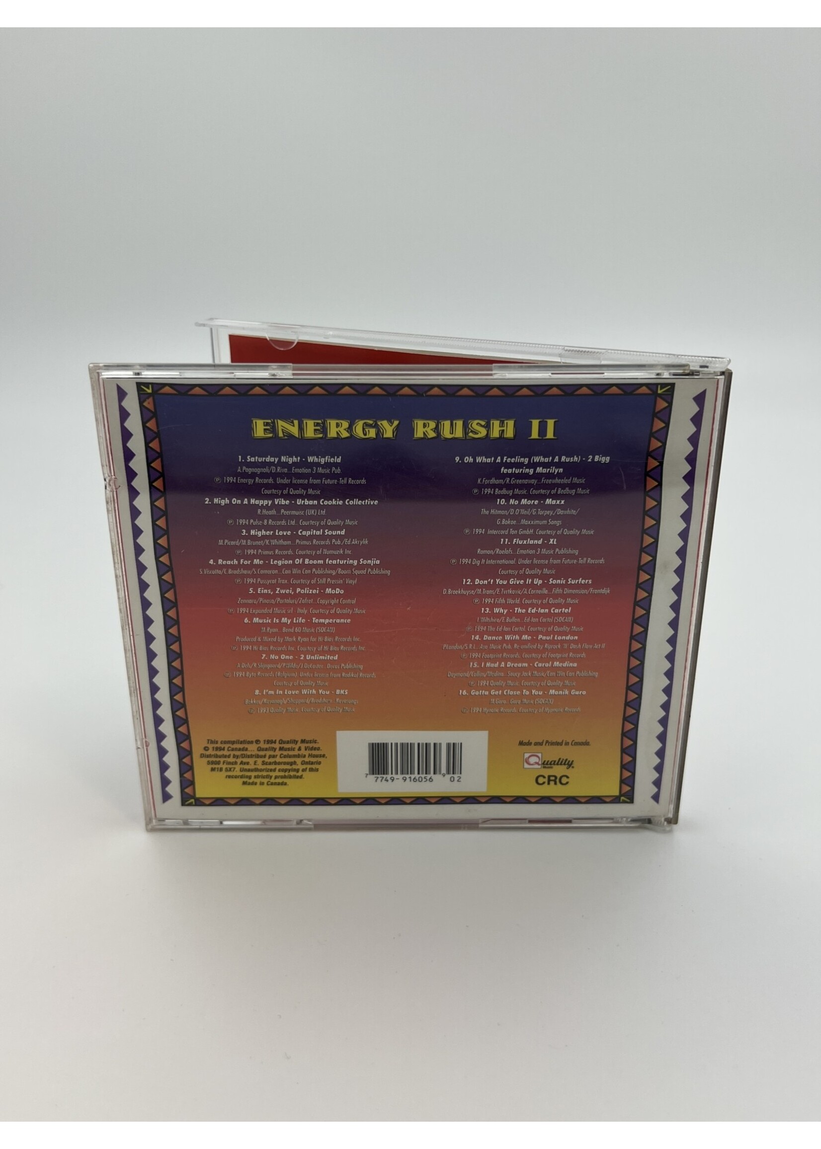 CD Energy Rush 2 Various Artist CD