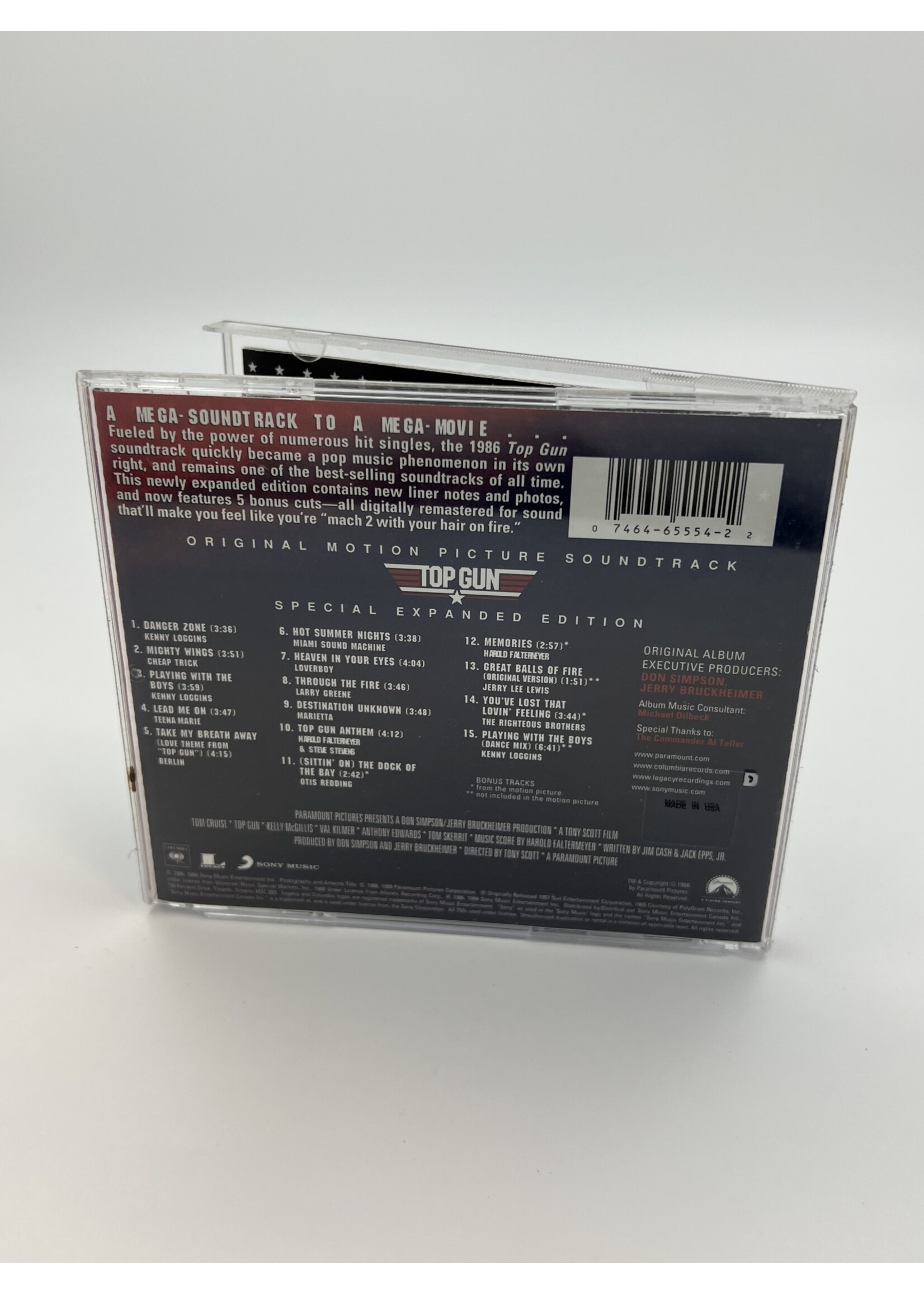 CD Top Gun Motion Picture Soundtrack CD