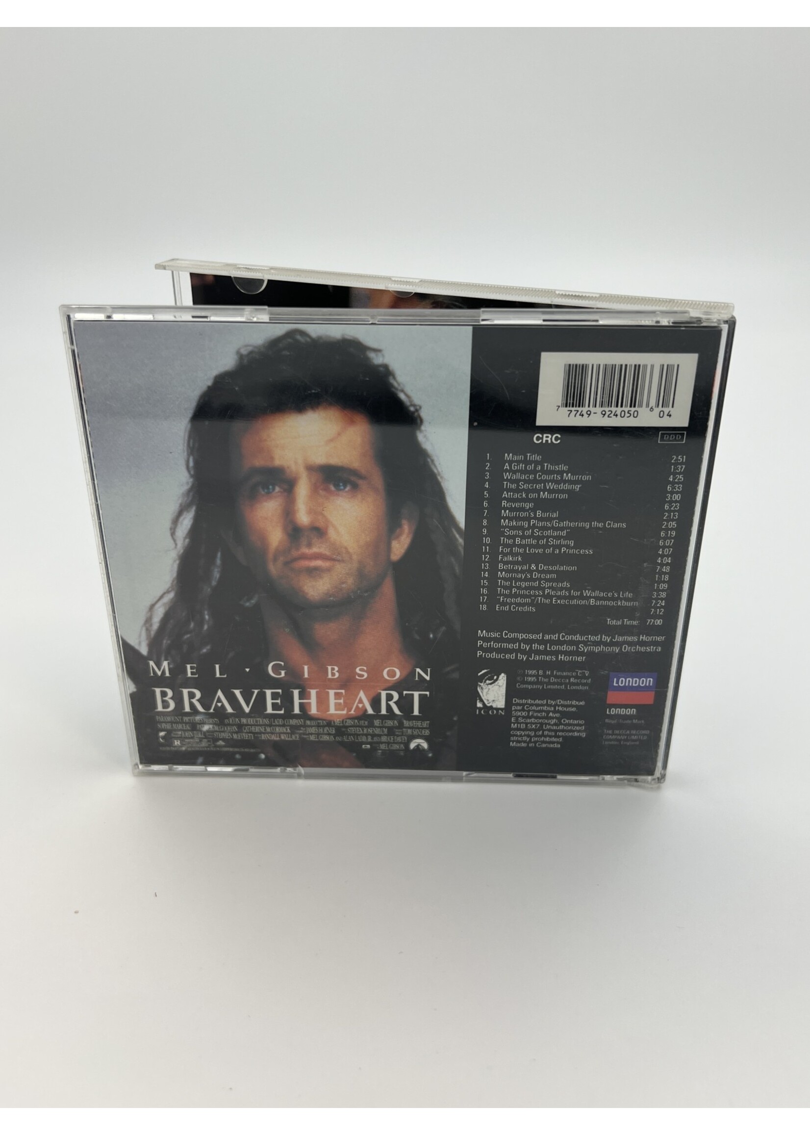 CD Braveheart Motion Picture Soundtrack CD