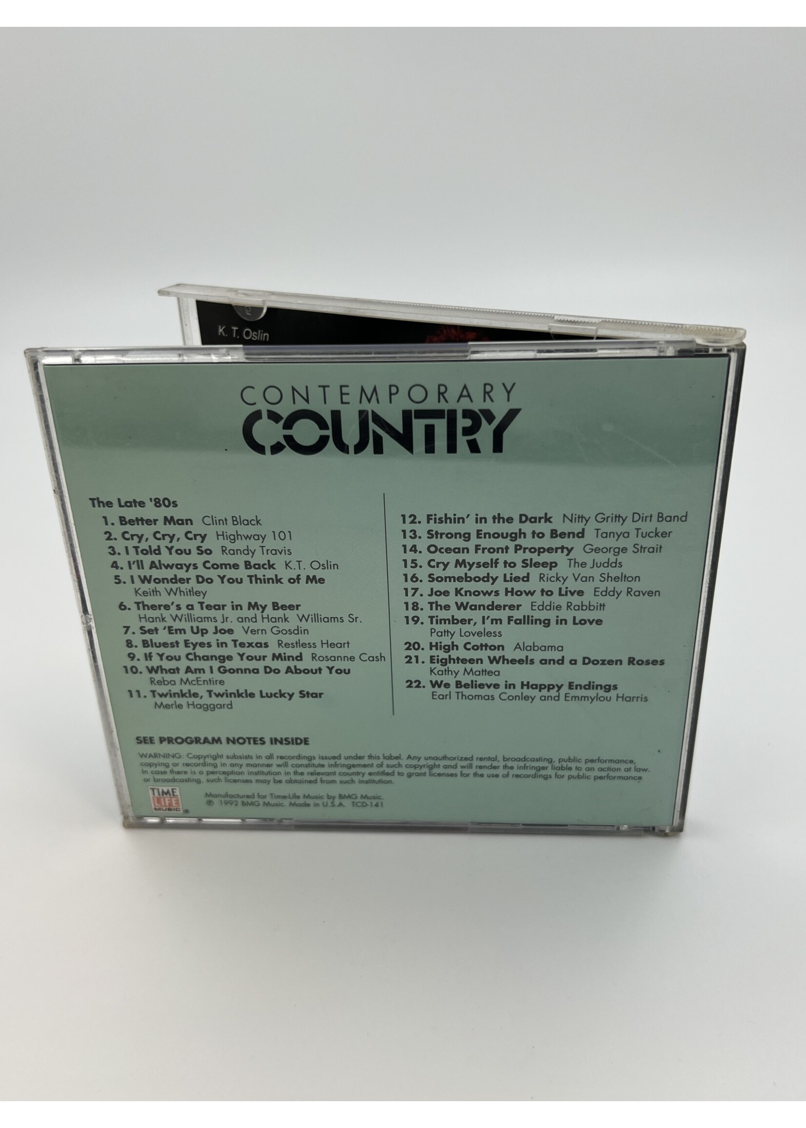 CD Contemporary Country The Late 80s Various Artists CD