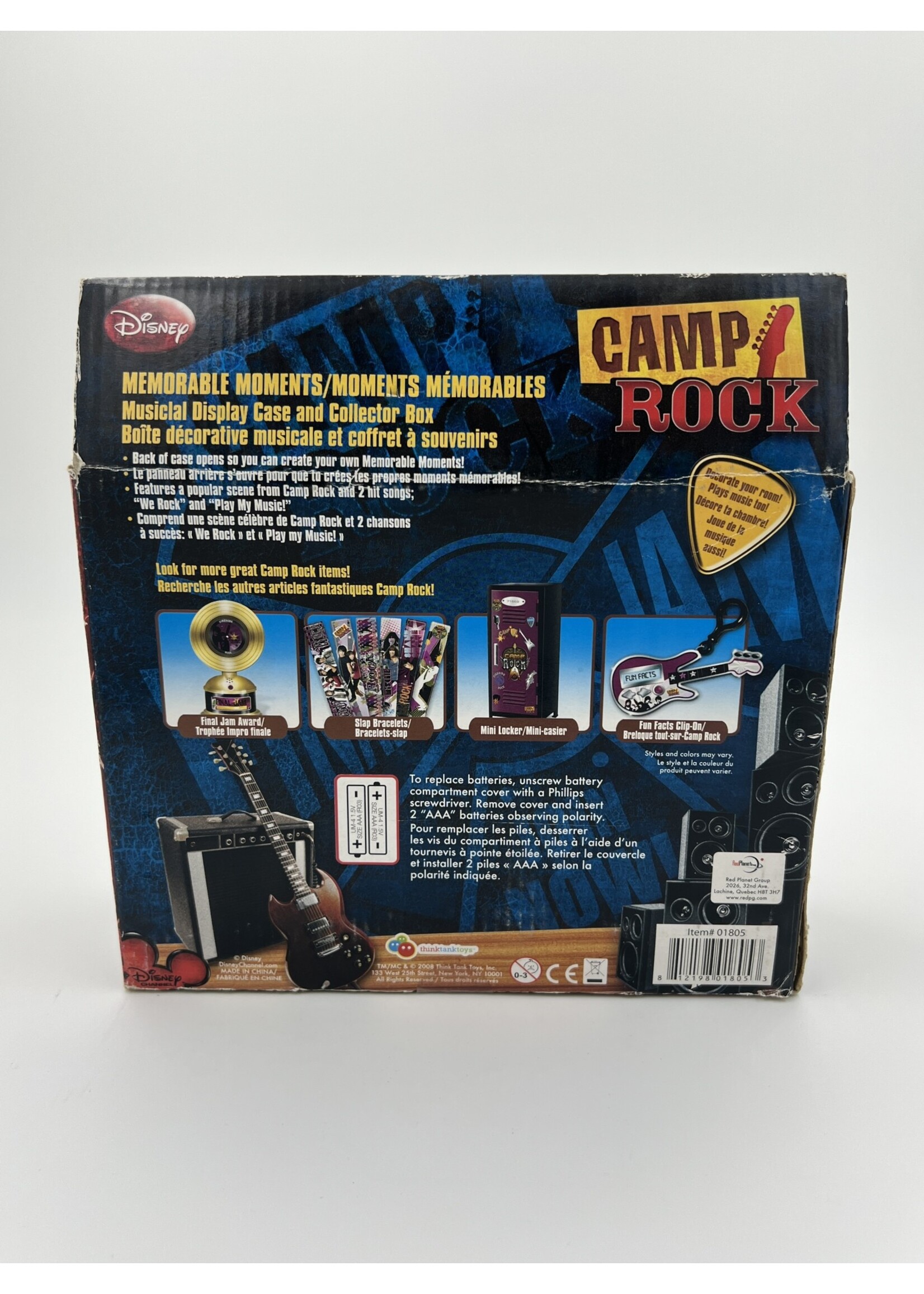 Action Figures Camp Rock Memorable Moments Music Display Case