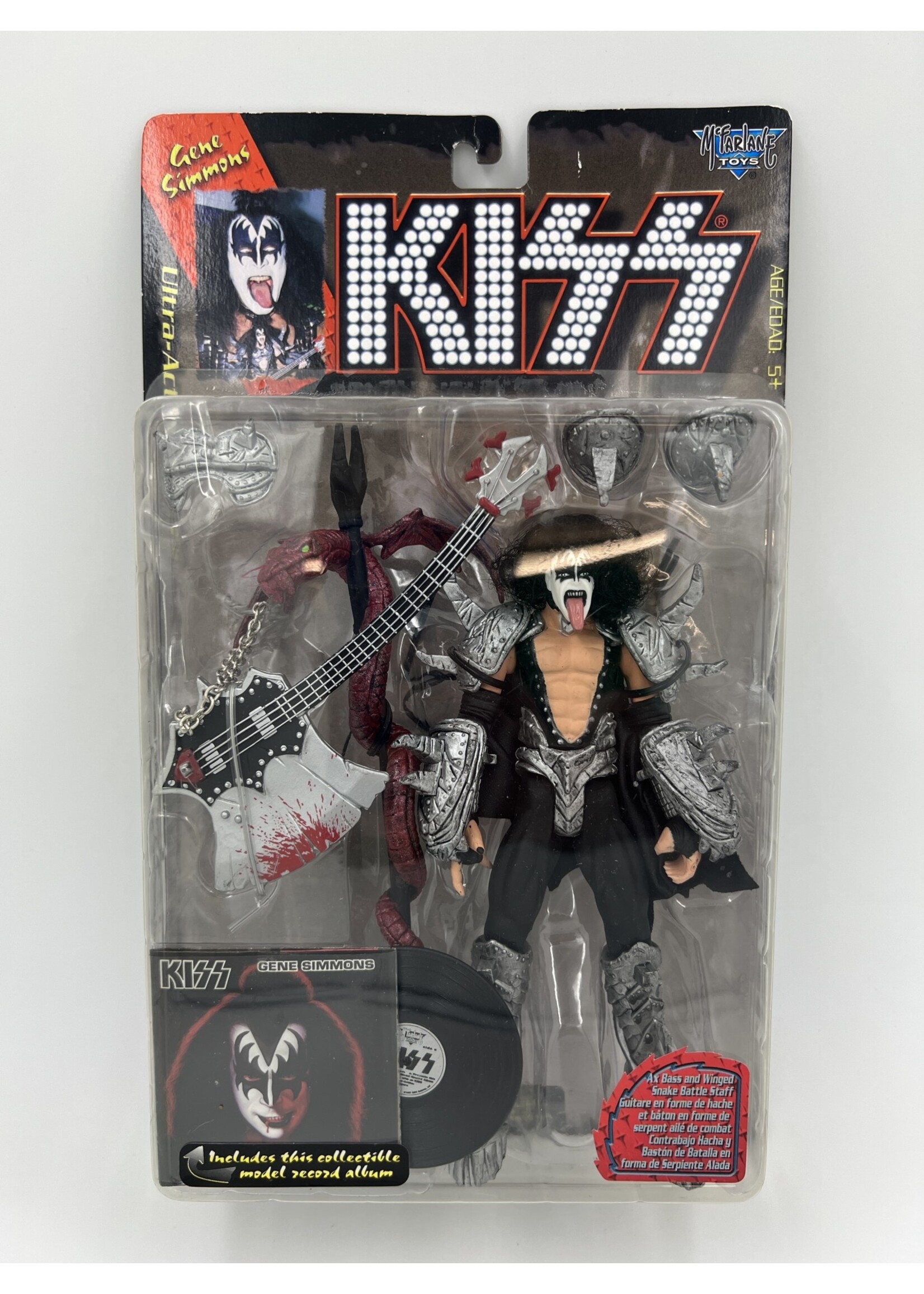 Action Figures Gene Simmons Kiss McFarlane Ultra Action Figure With Collectible Album