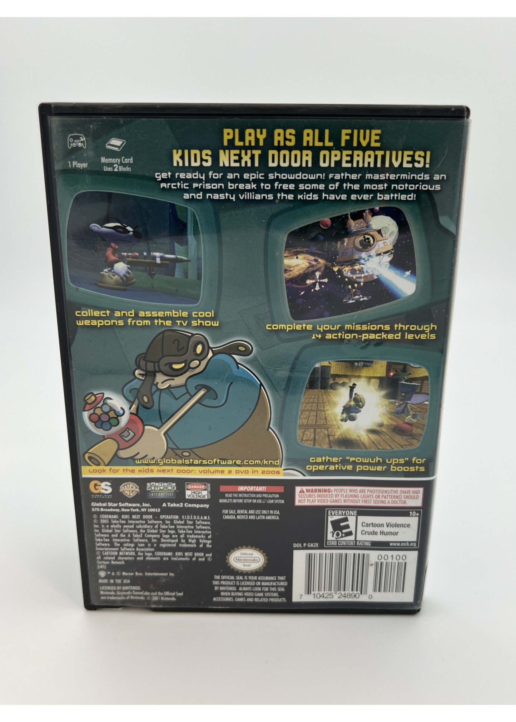 Nintendo   KND Codename Kids Next Door Operation Videogame Gamecube