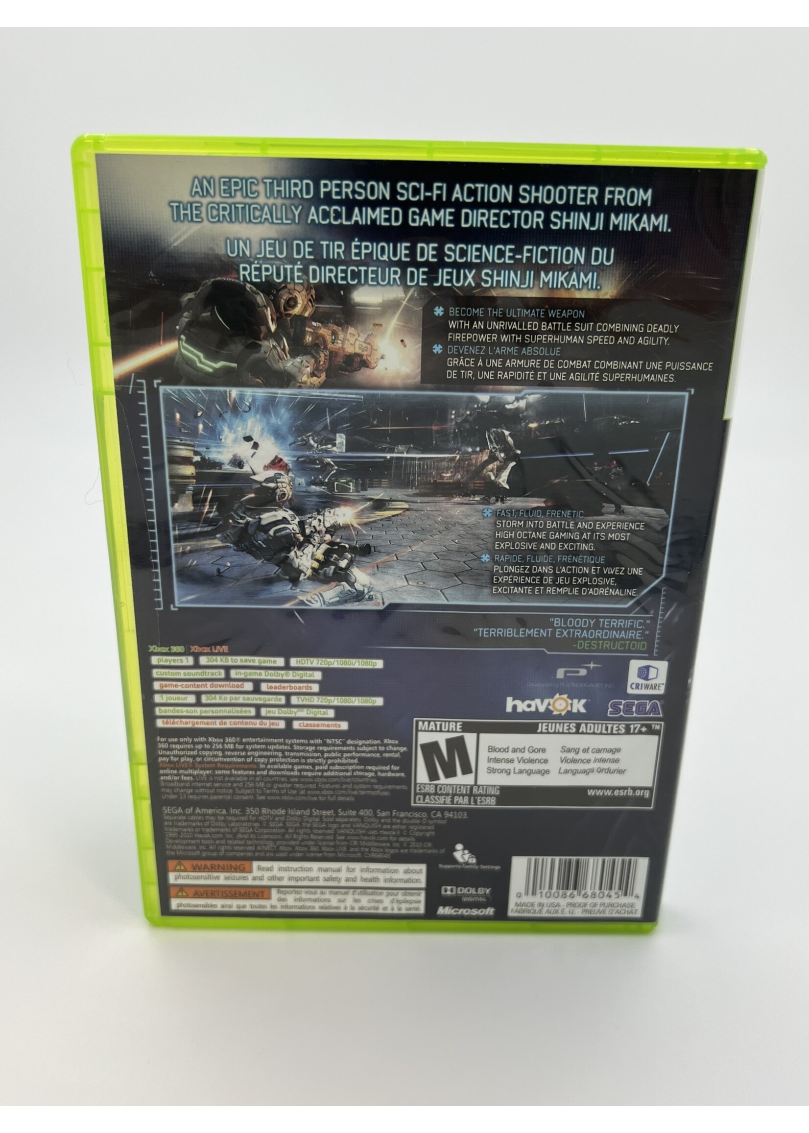 Xbox Vanquish Xbox 360