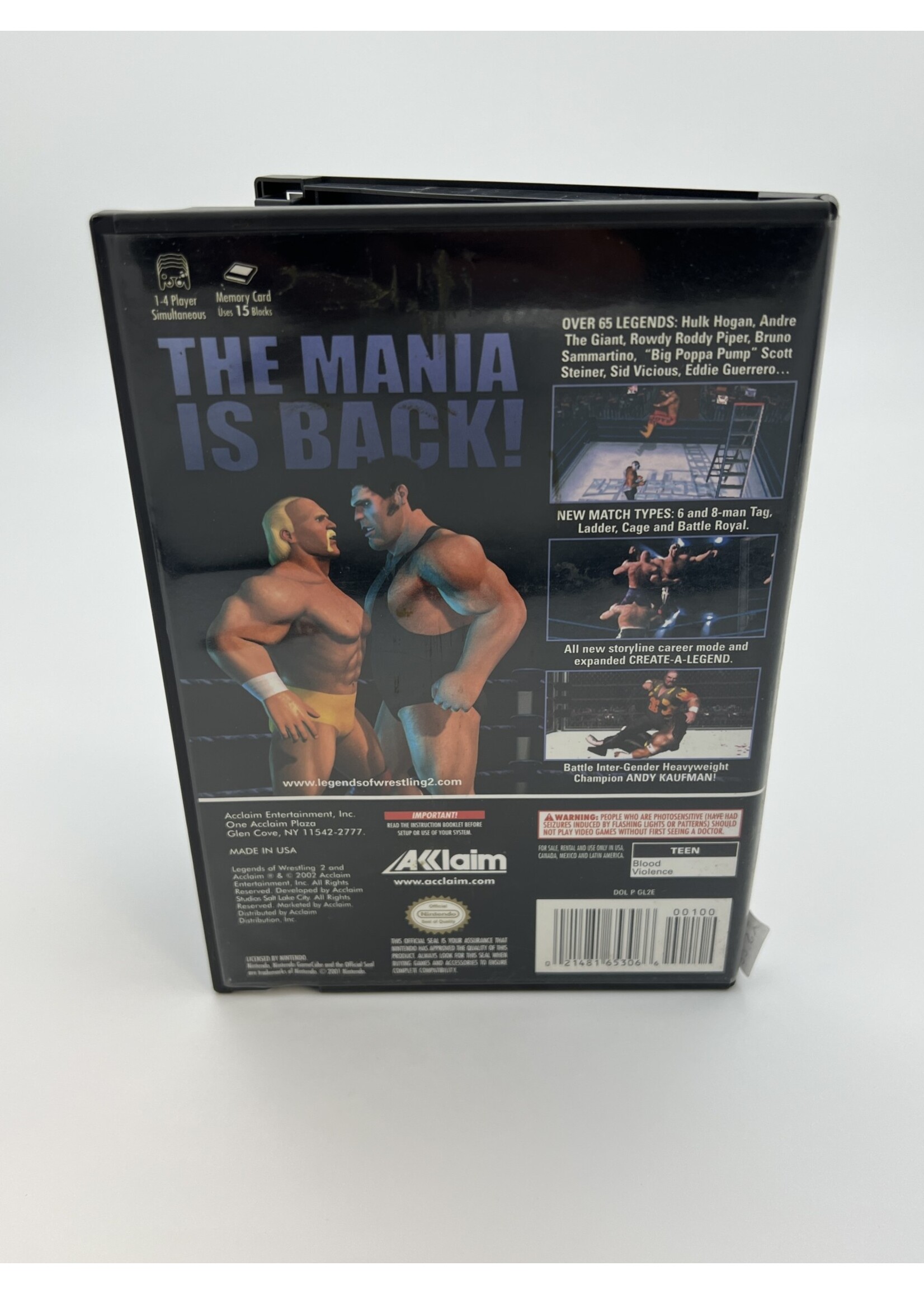 Nintendo Legends Of Wrestling 2 Gamecube