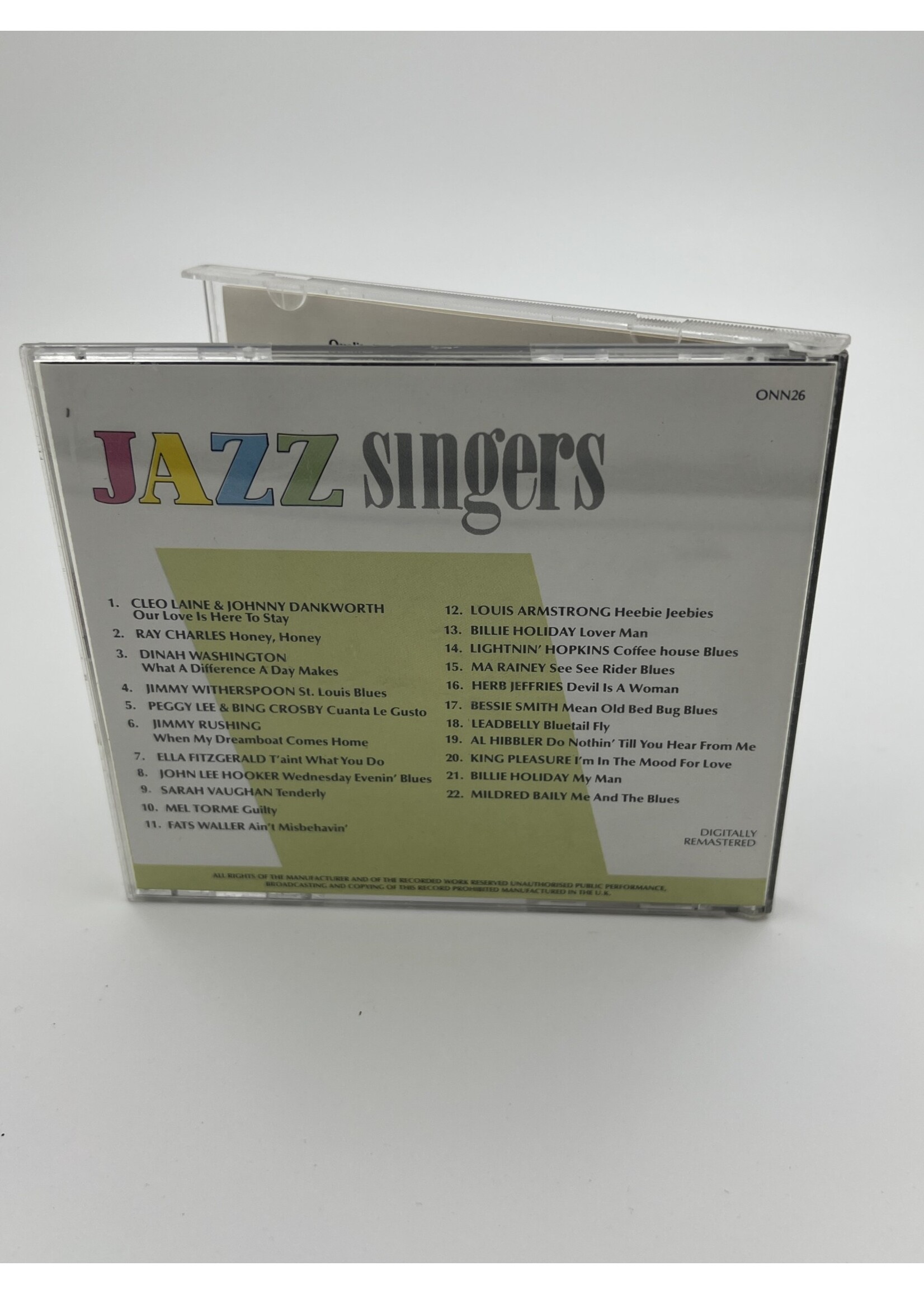 CD Jazz Singers Digitally Remastered CD