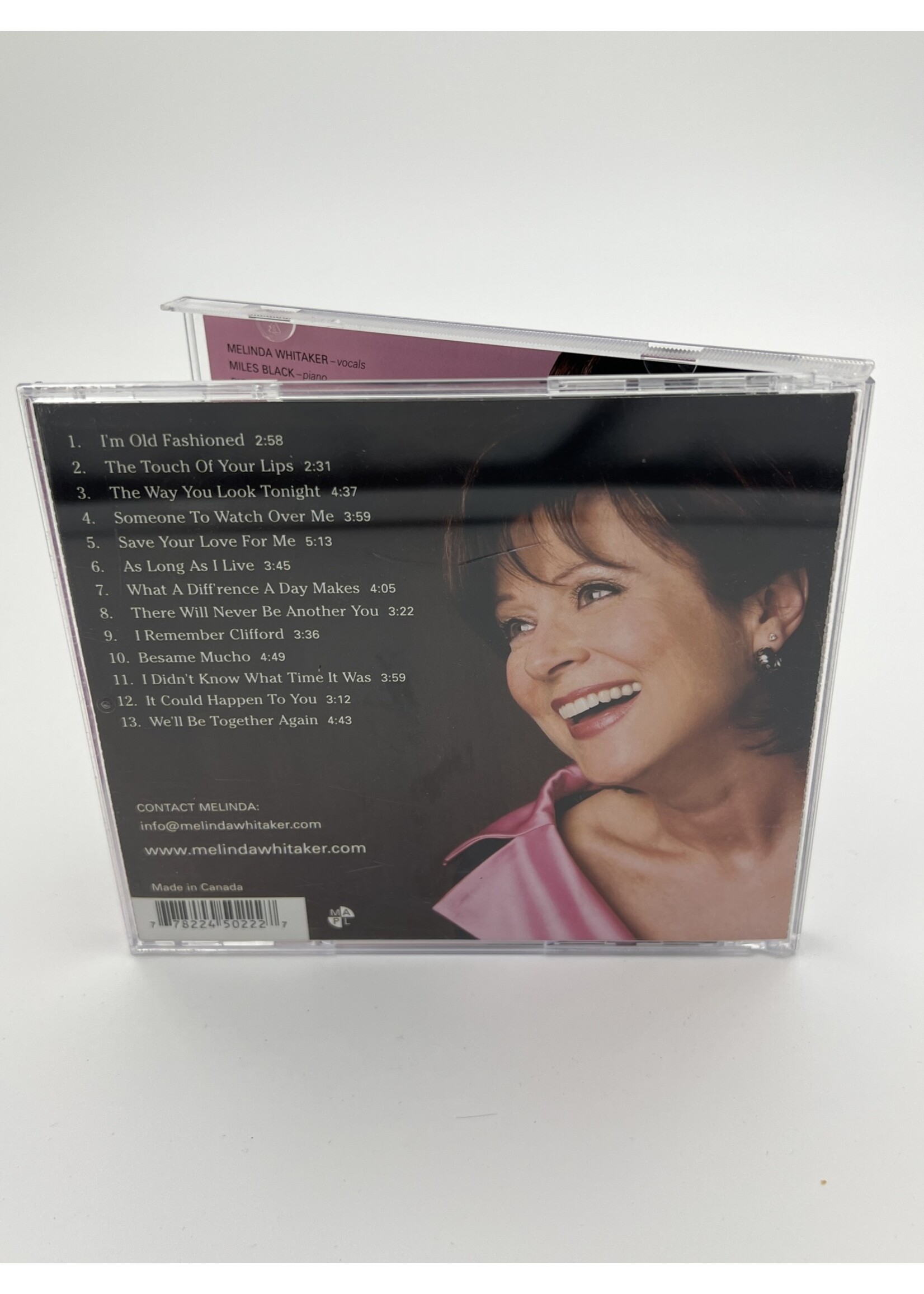 CD Melinda Whitaker The Touch Of Your Lips CD