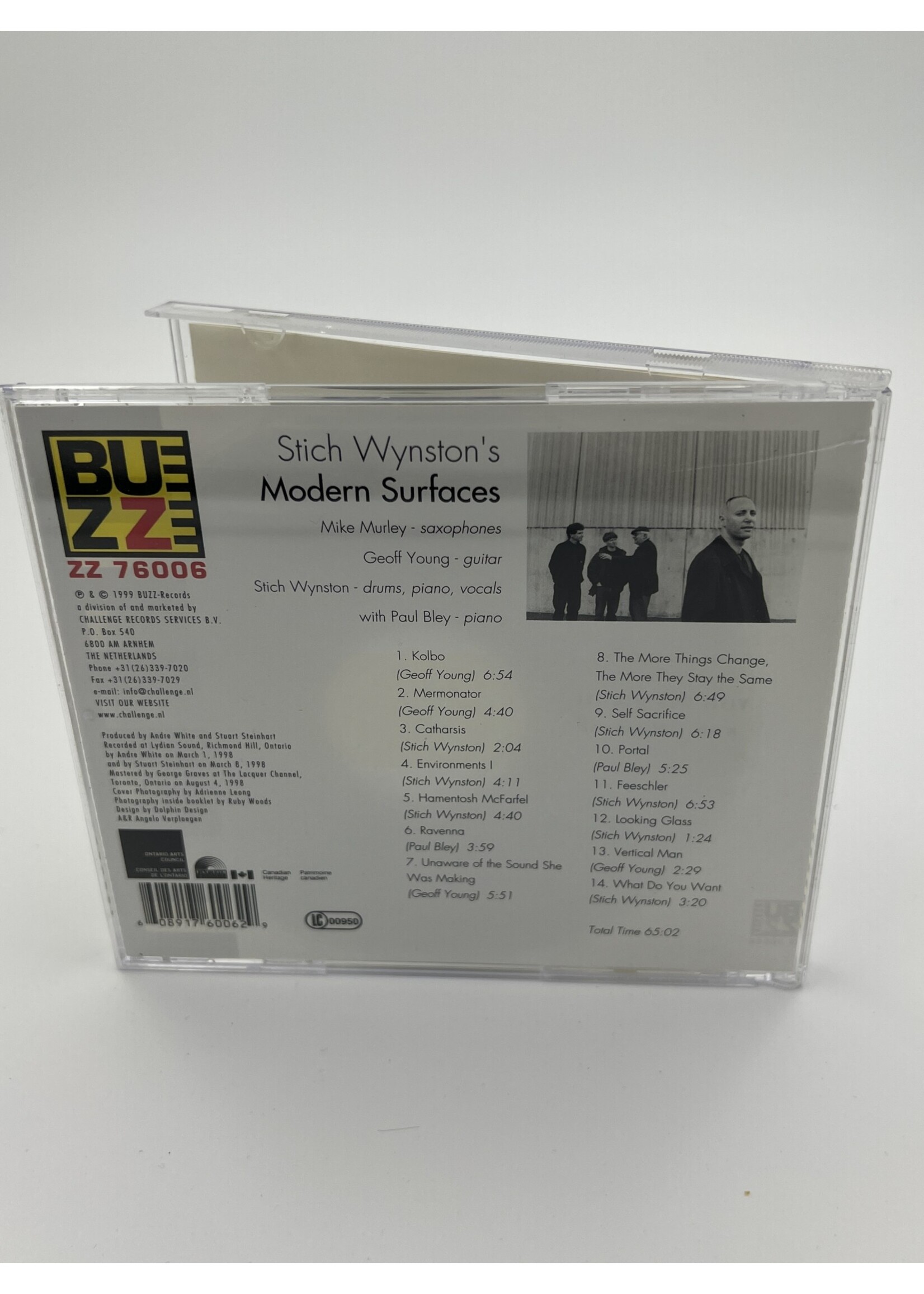 CD Stich Wynstons Modern Surfaces With Special Guest Paul Bley CD