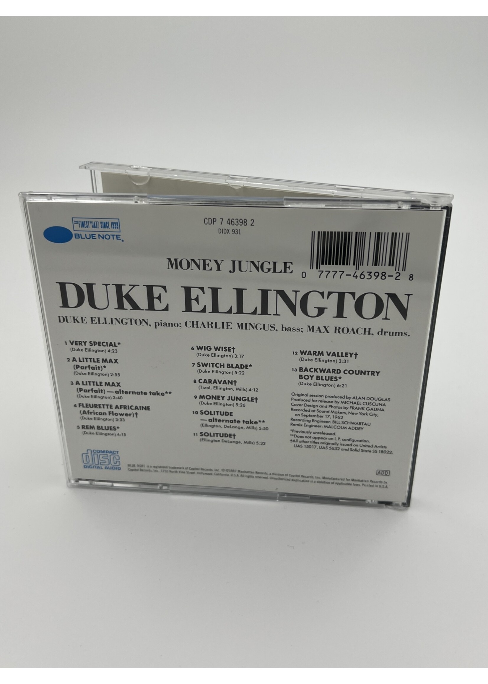 CD Duke Ellington Money Jungle CD