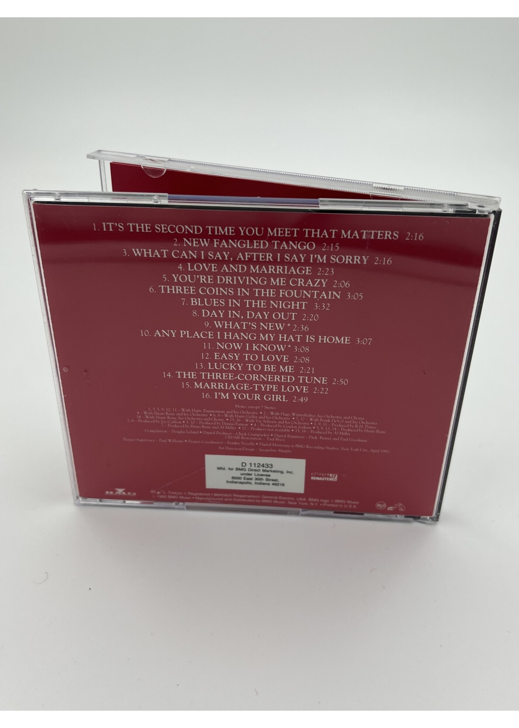 CD Dinah Shore Love And Kisses Dinah CD