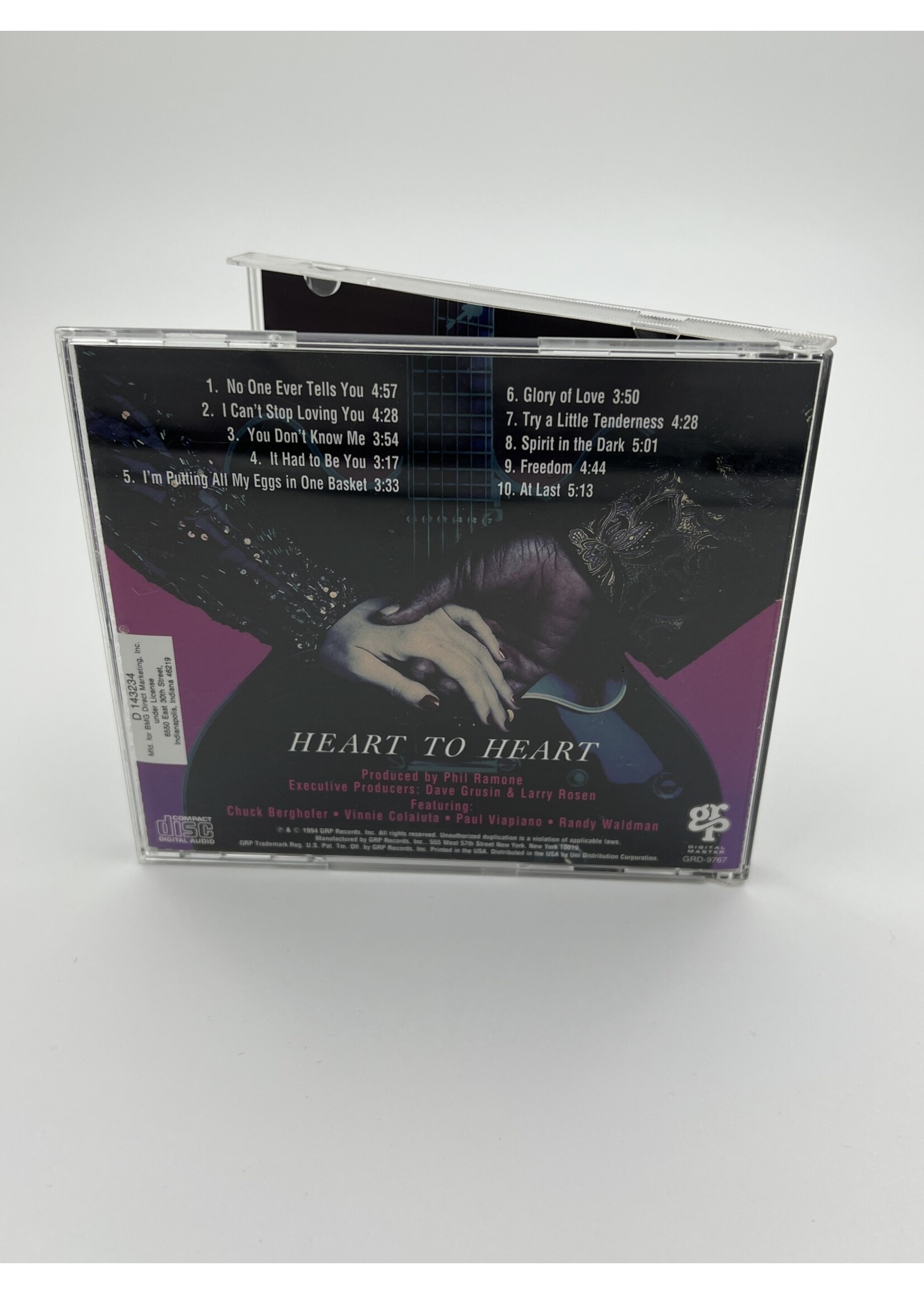 CD Diane Schuur BB King Heart To Heart CD