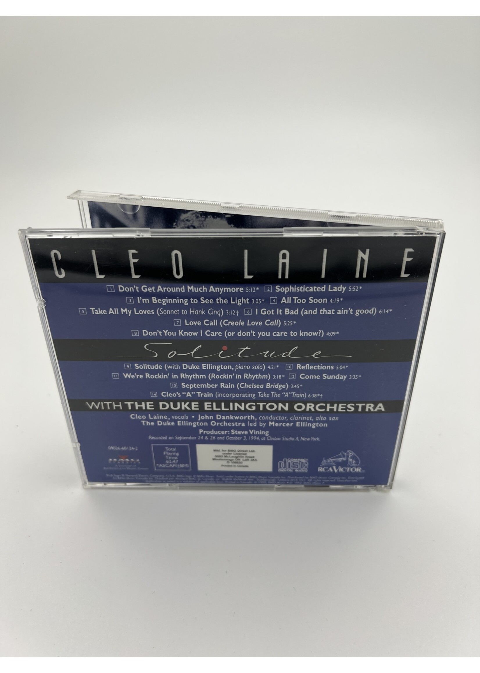 CD Cleo Laine Solitude With The Duke Ellington Orchestra CD