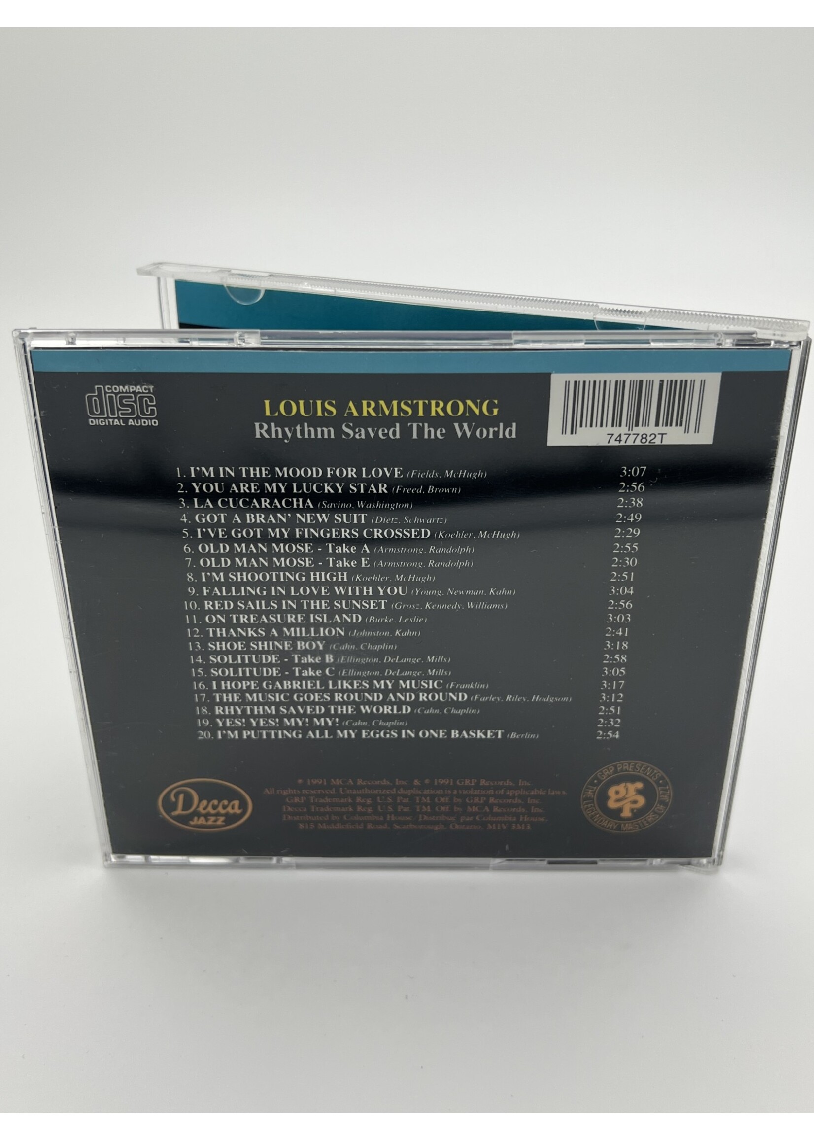 CD Louis Armstrong Rhythm Saved The World CD