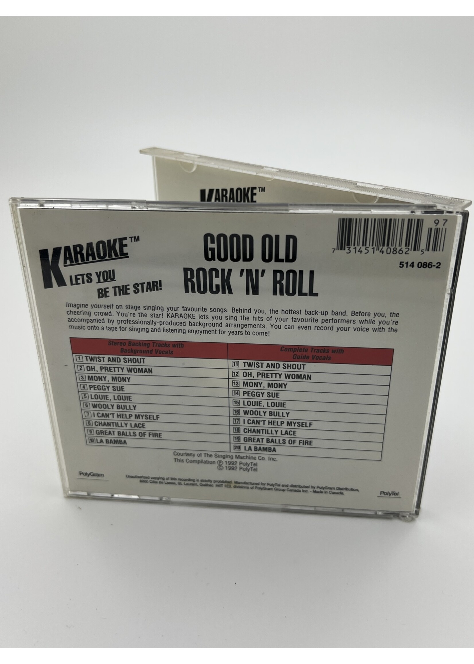 CD Karaoke Good Old Rock N Roll CD