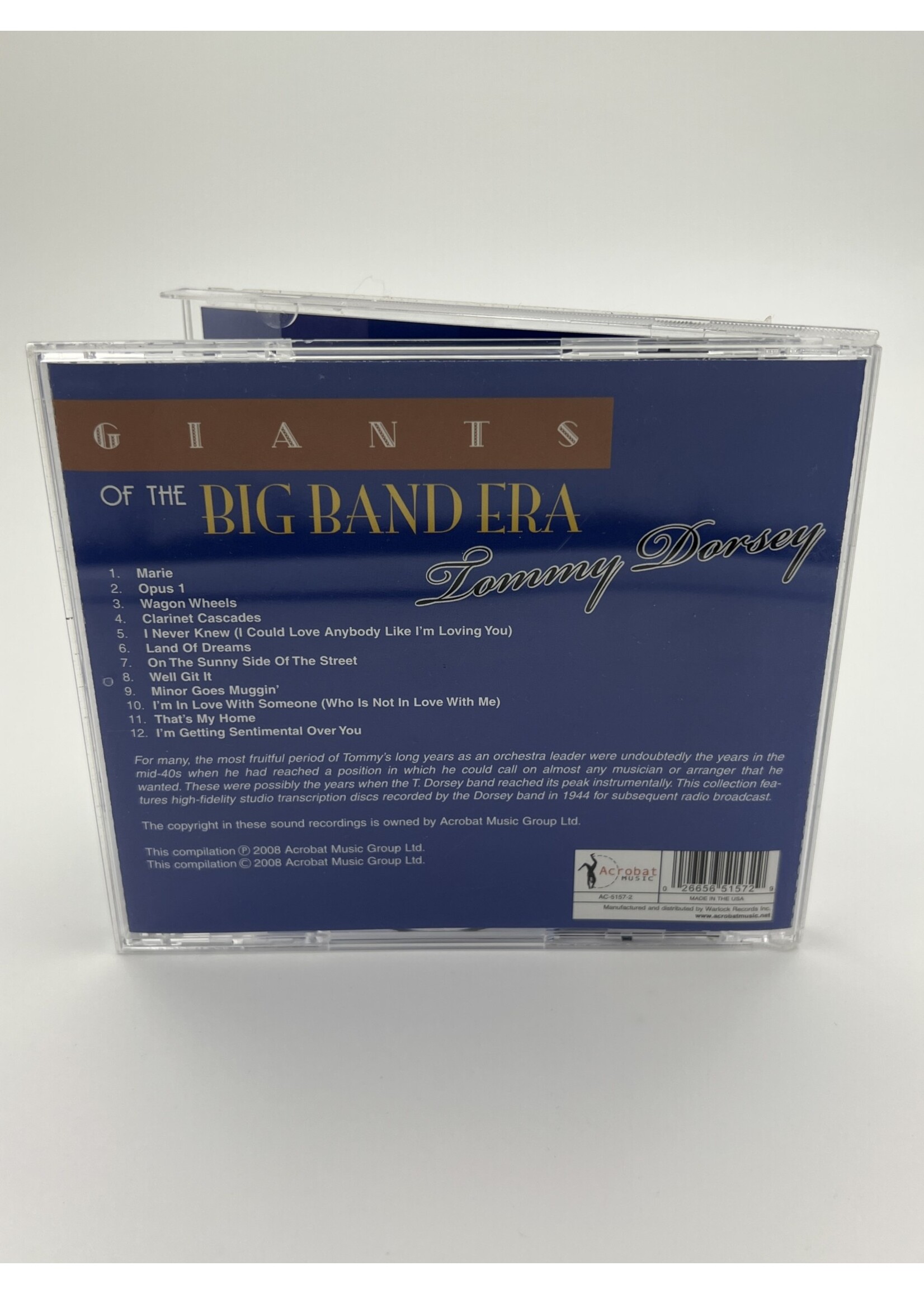 CD Giants Of The Big Band Era Tommy Dorsey CD