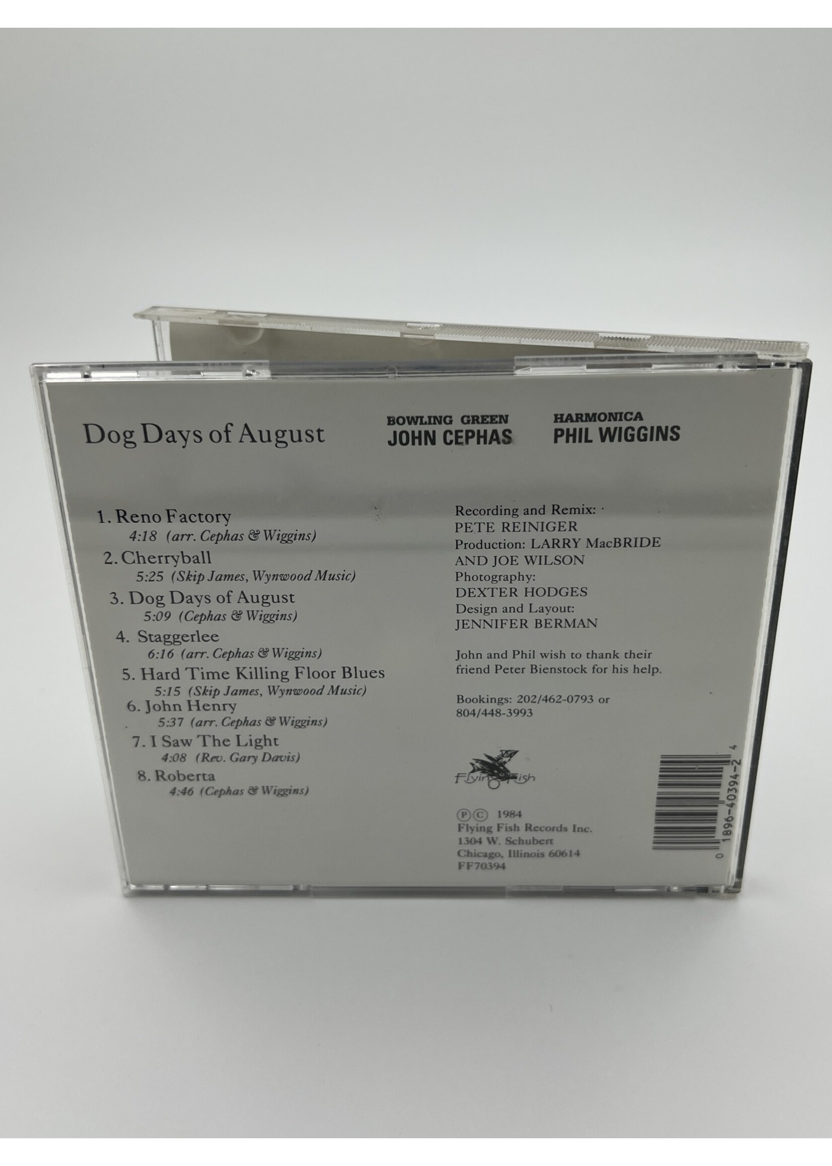 CD John Cephas Phil Wiggins Dog Days Of August CD