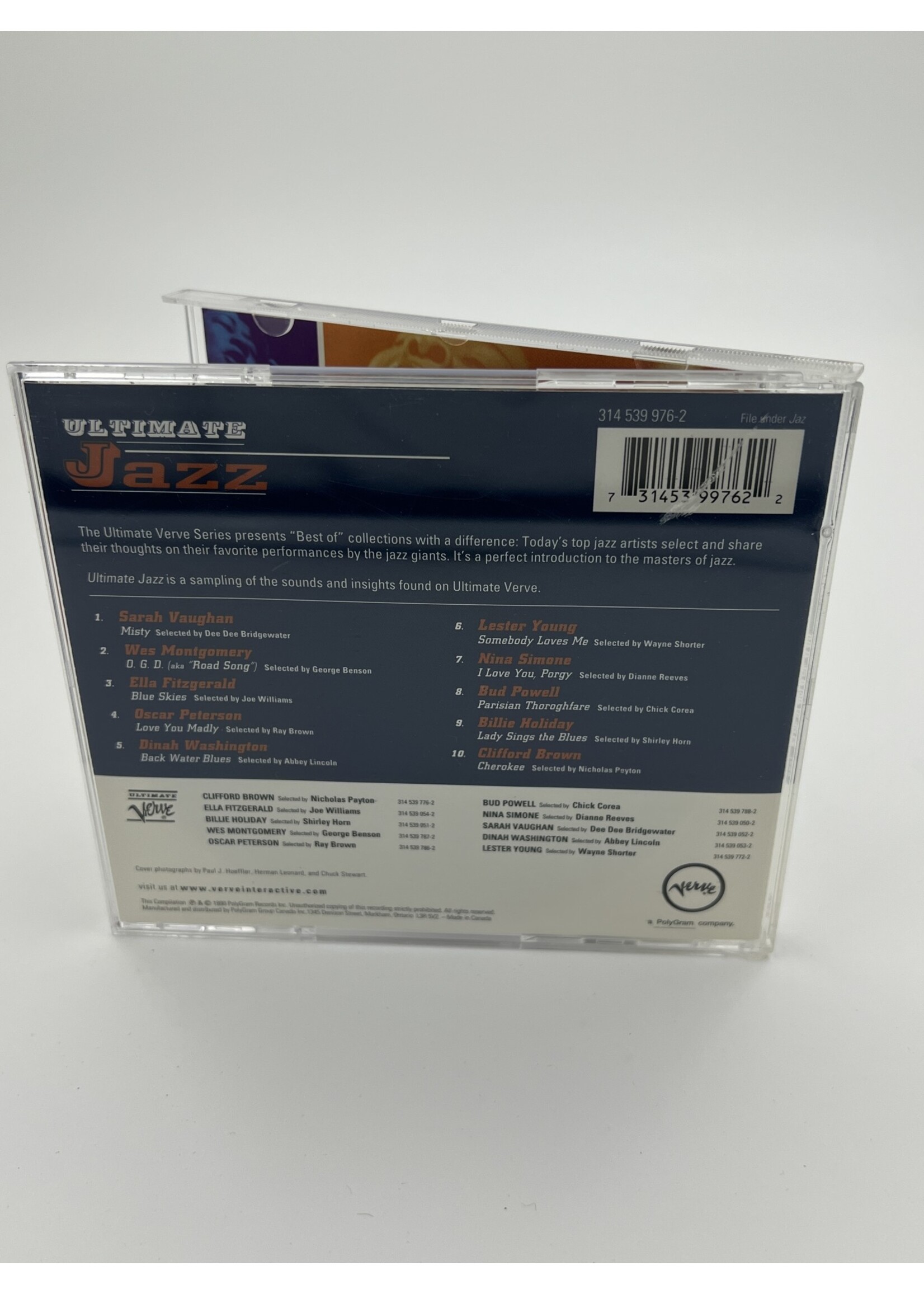 CD Ultimate Jazz Various Artists Compliments Of BC Tel CD