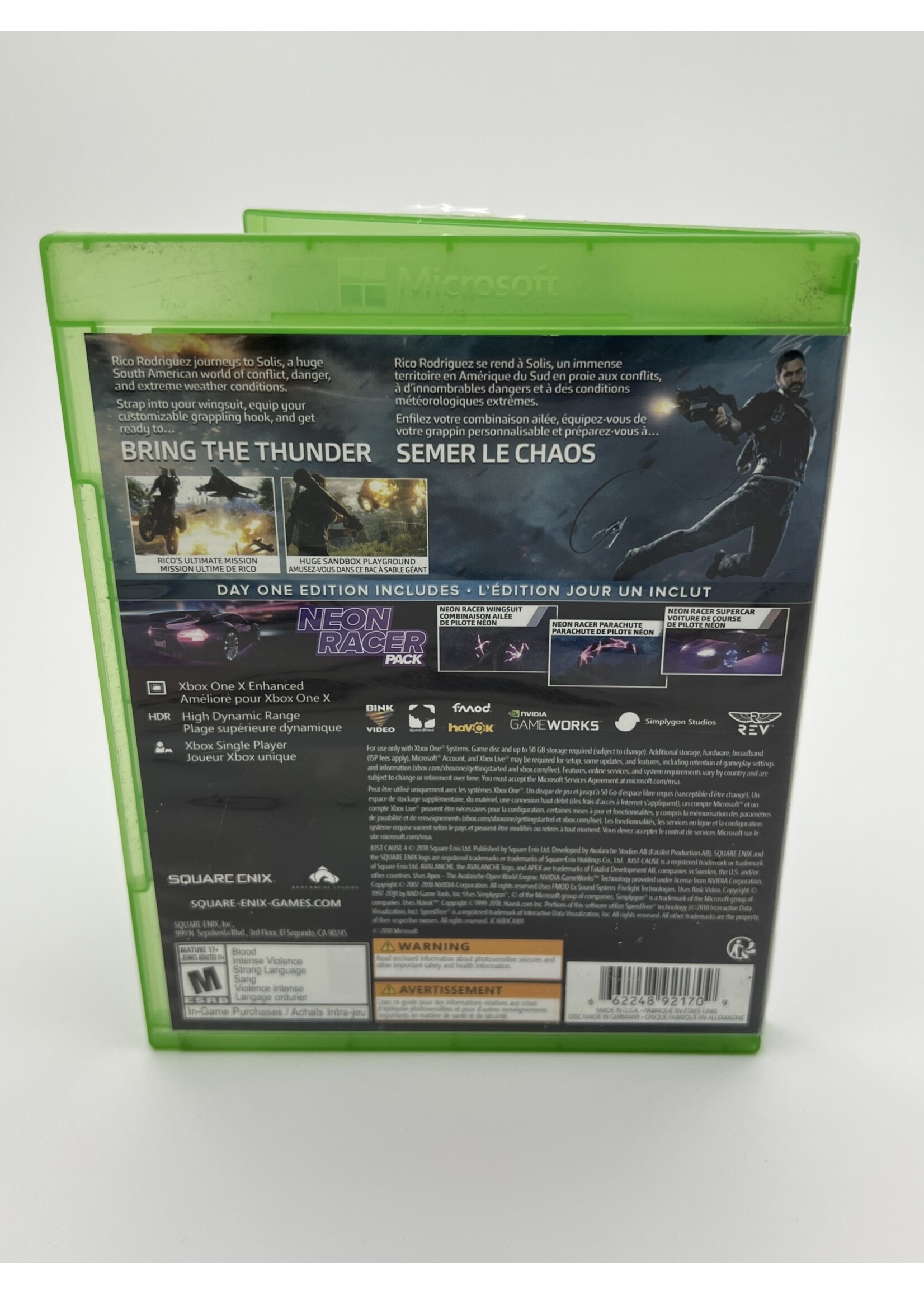 Xbox Just Cause 4 Day One Edition Xbox One