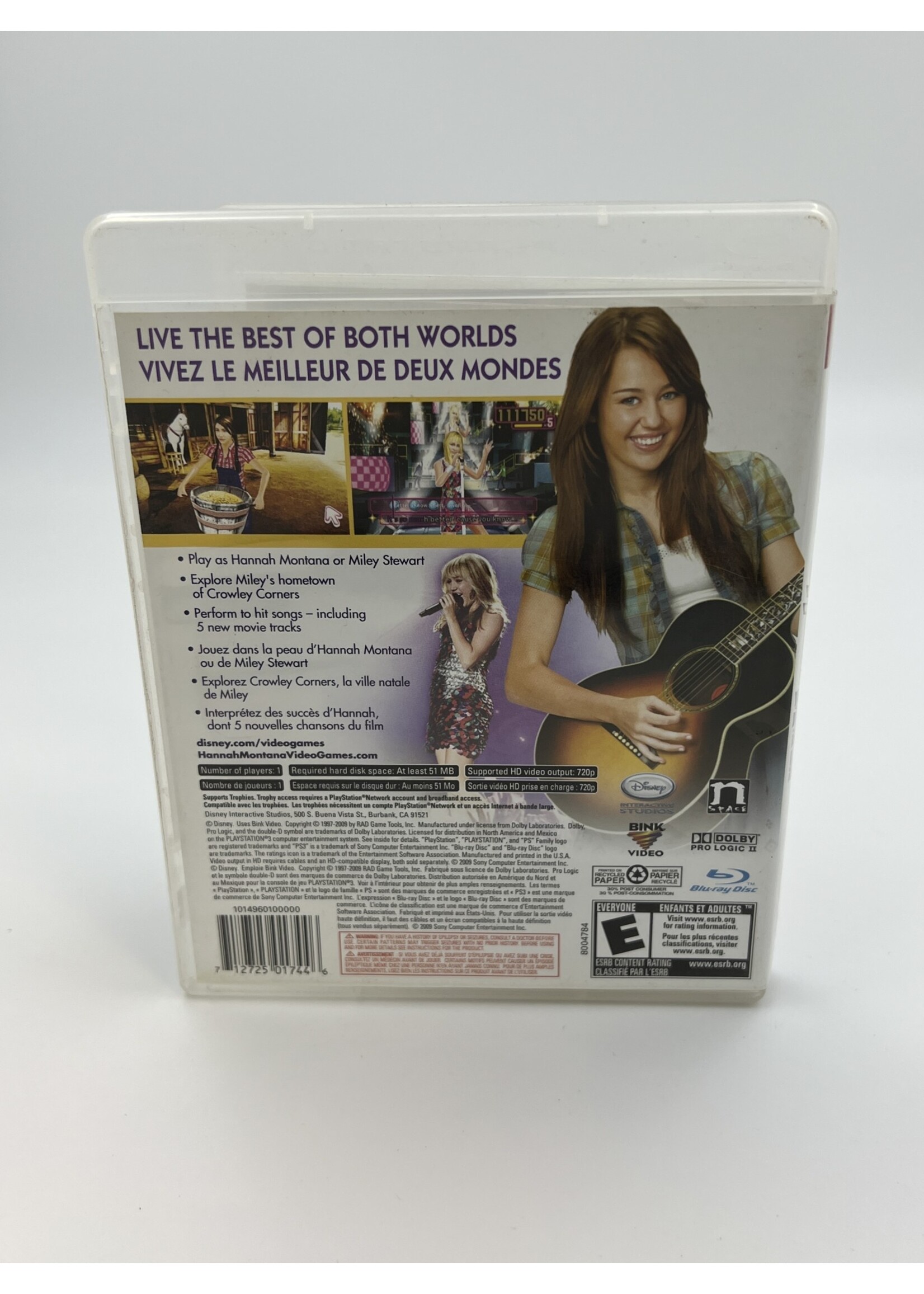 Sony Walt Disney Hannah Montana The Movie PS3