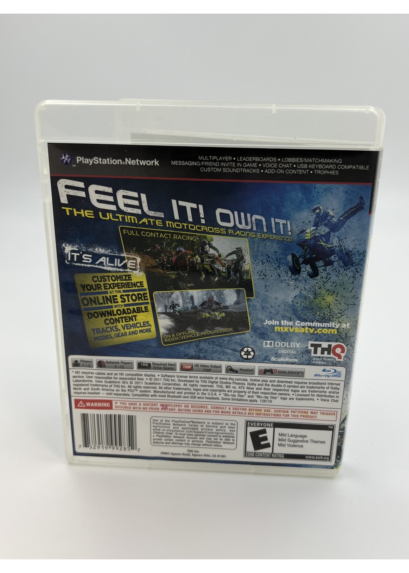 Sony MX VS ATV Alive PS3