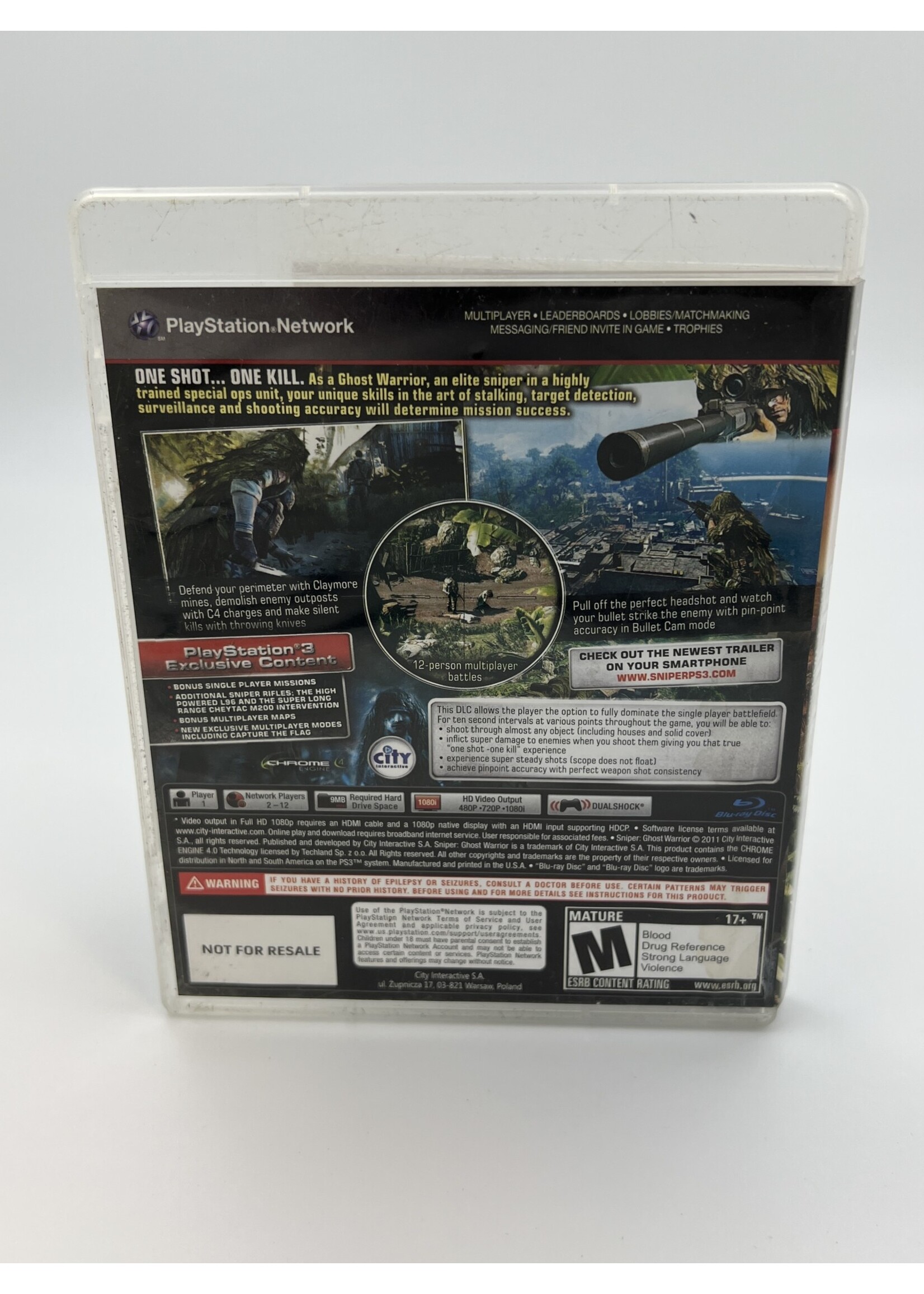 Sony Sniper Ghost Warrior PS3